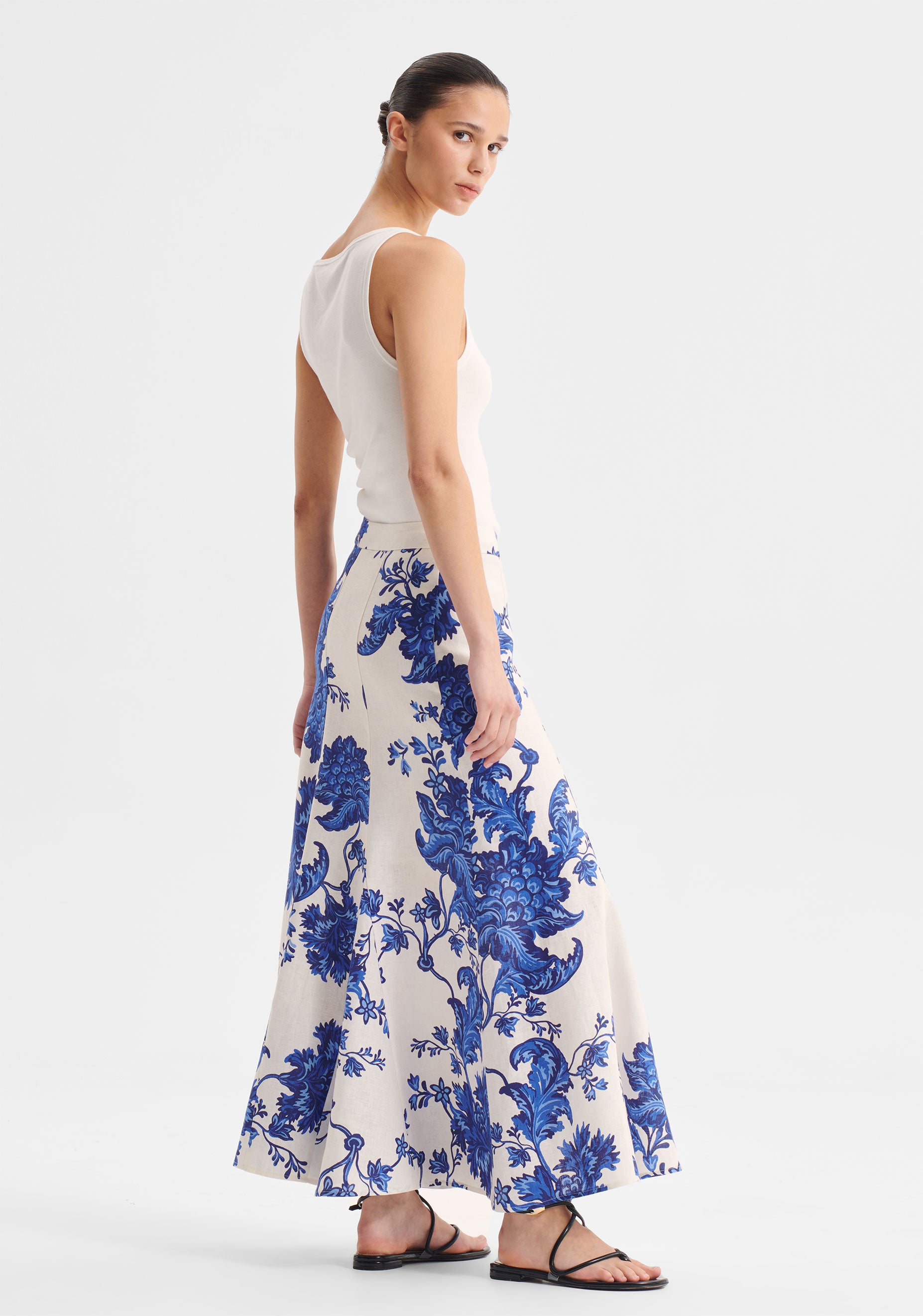Bonita Linen Skirt_Print