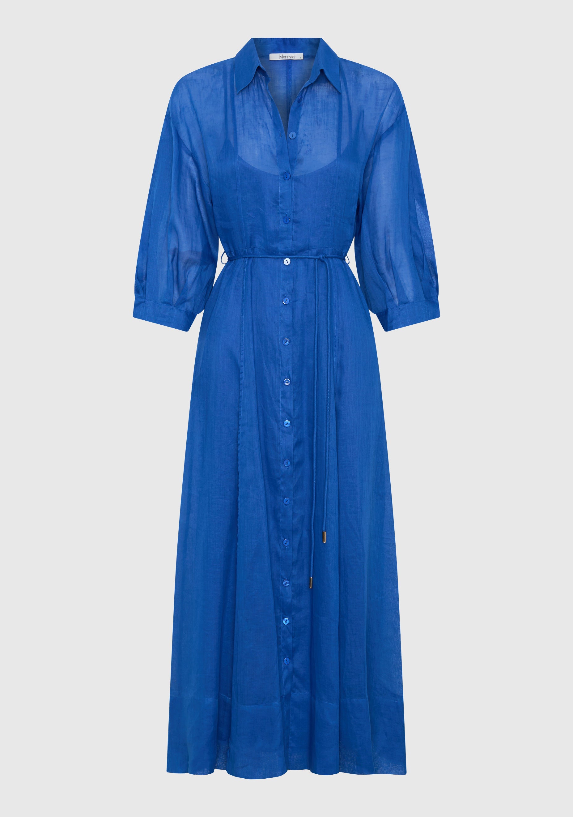 Bonita Shirt Dress_Cobalt