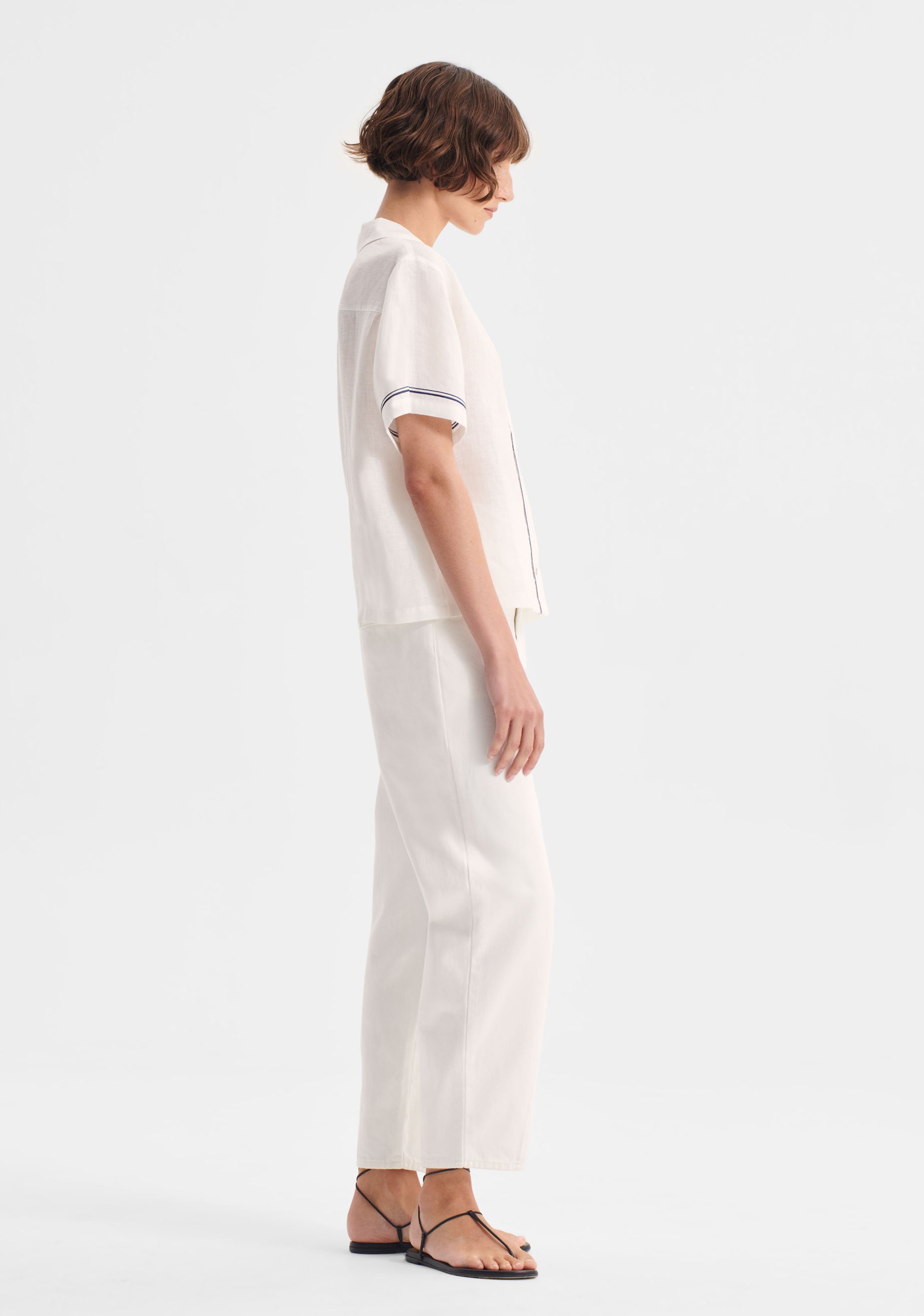 Capri Linen Shirt_White