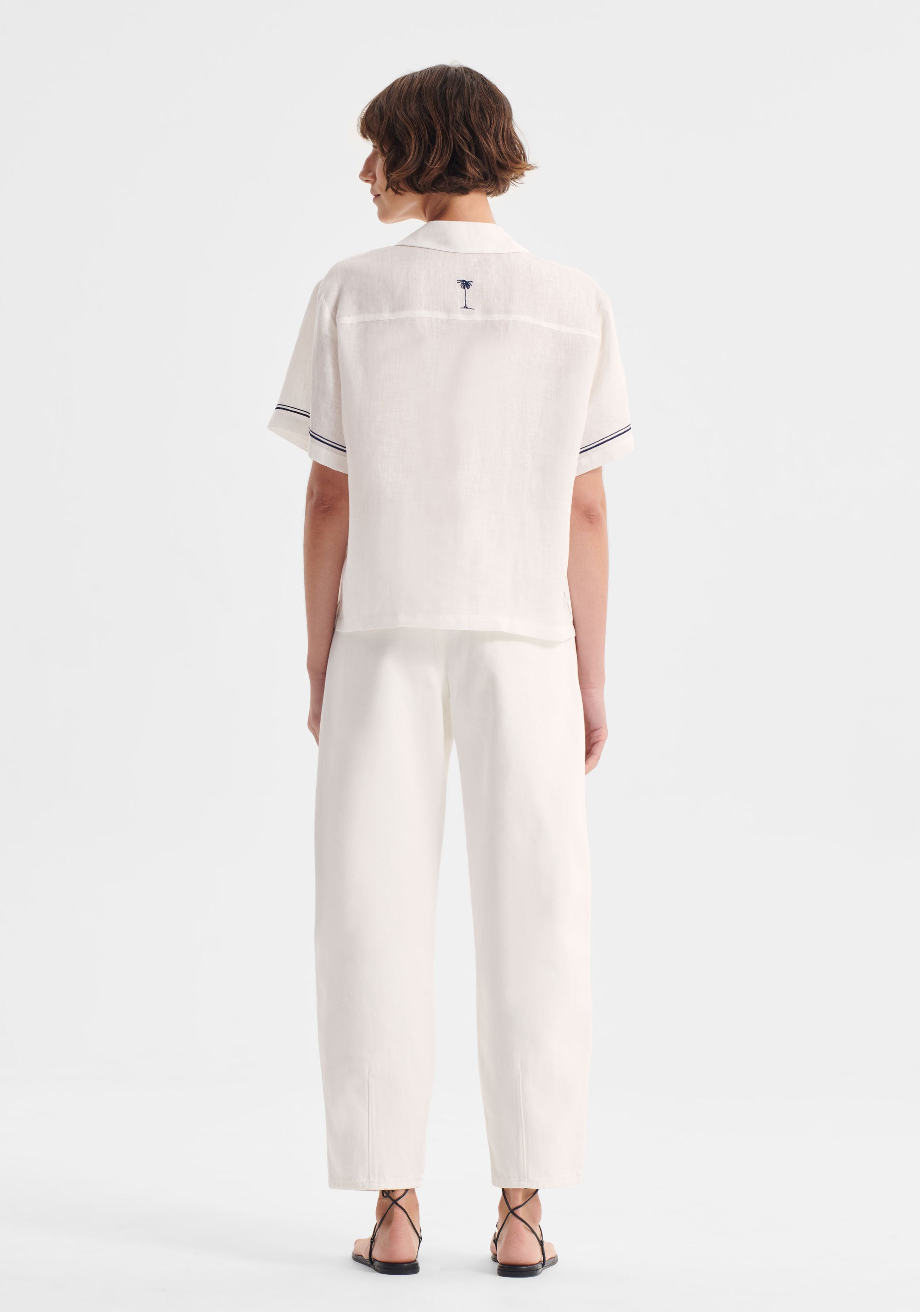 Capri Linen Shirt_White