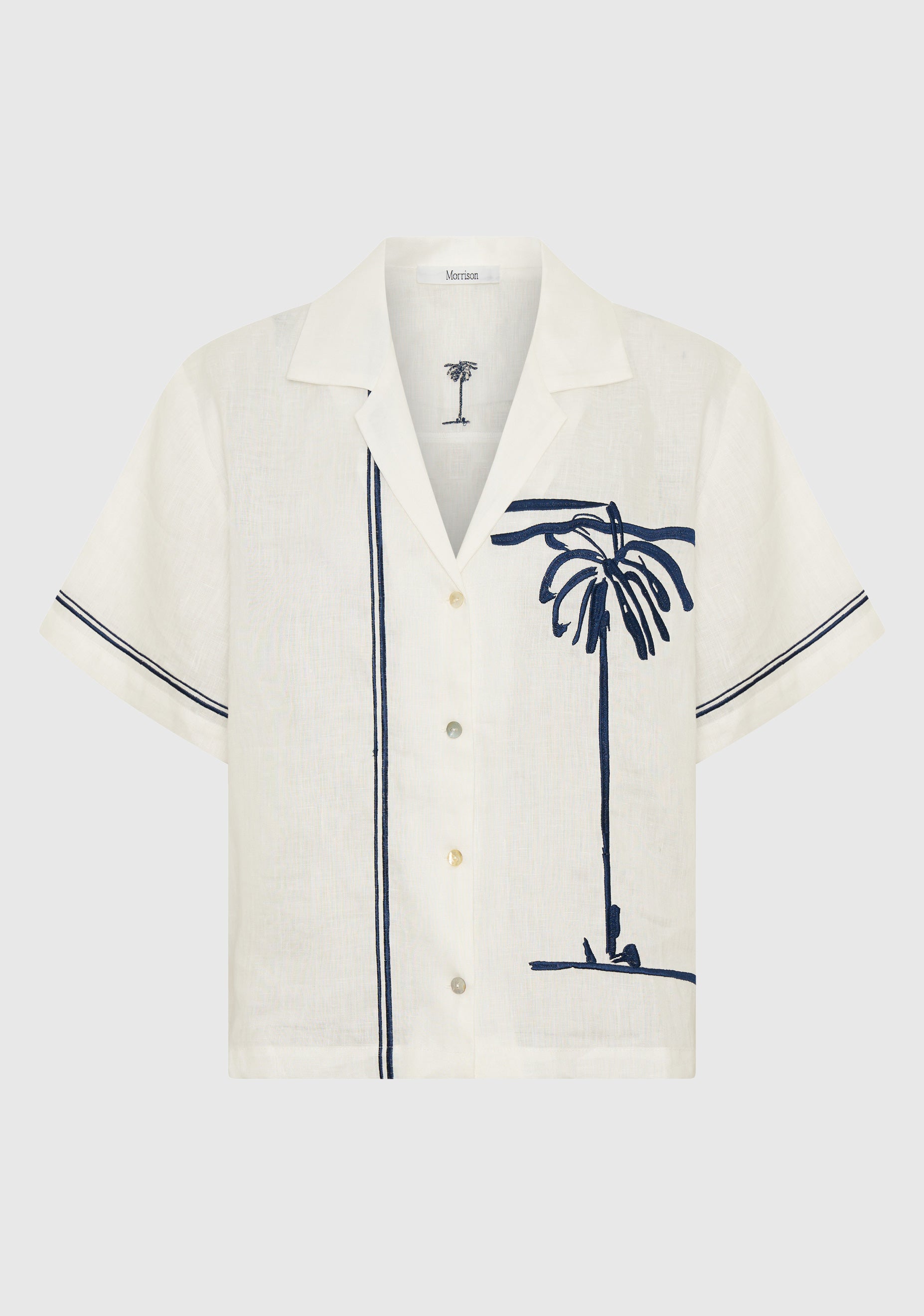 Capri Linen Shirt_White
