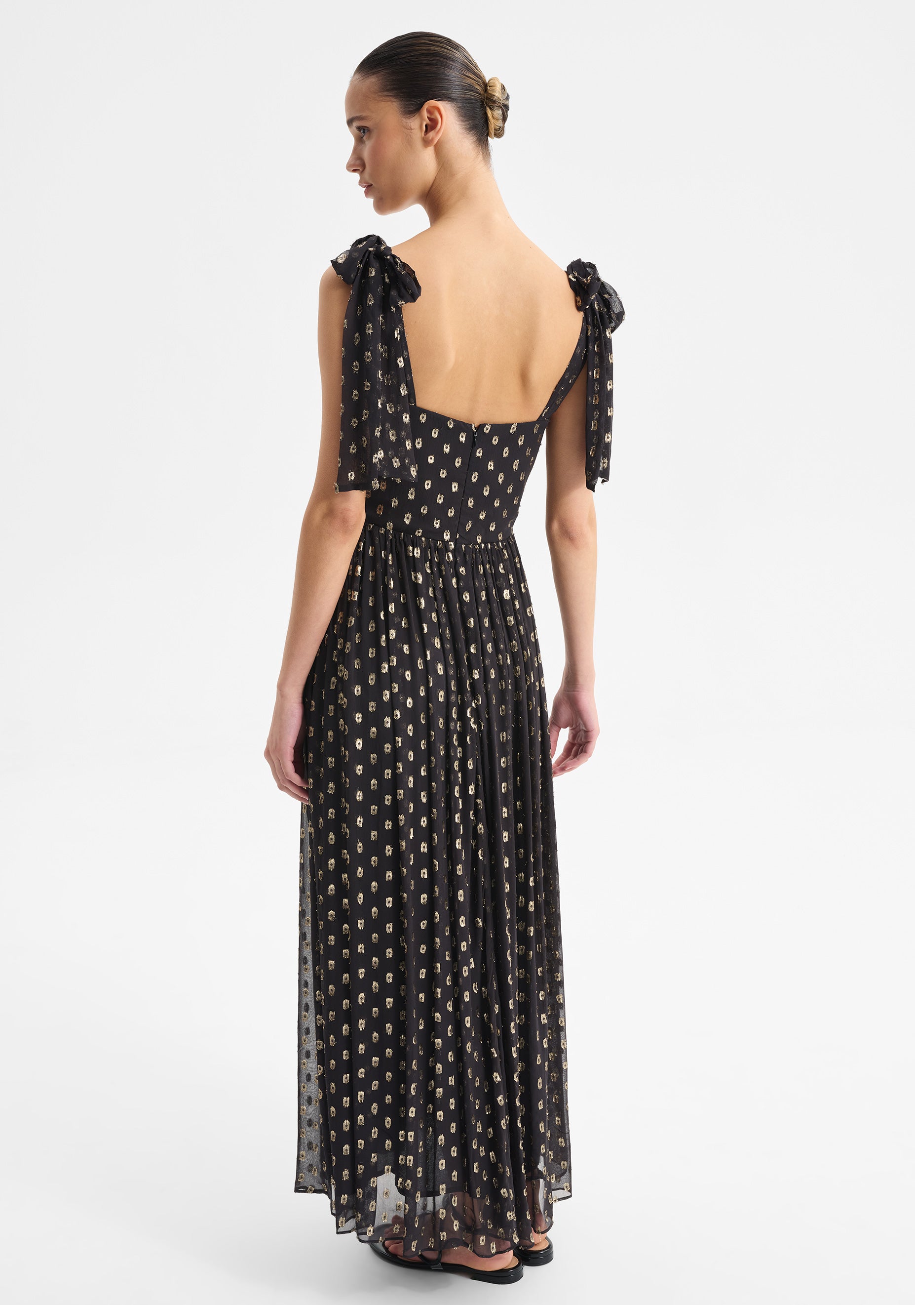 Cecile Bow Dress_Black