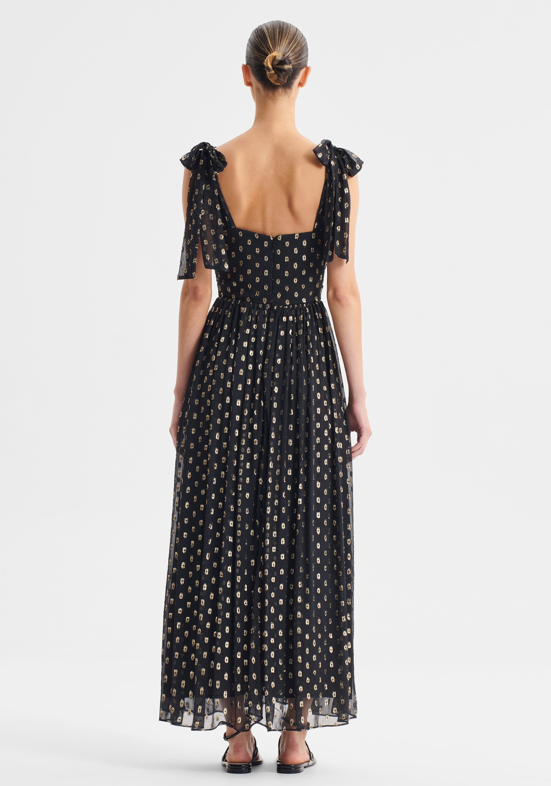 Cecile Bow Dress_Black