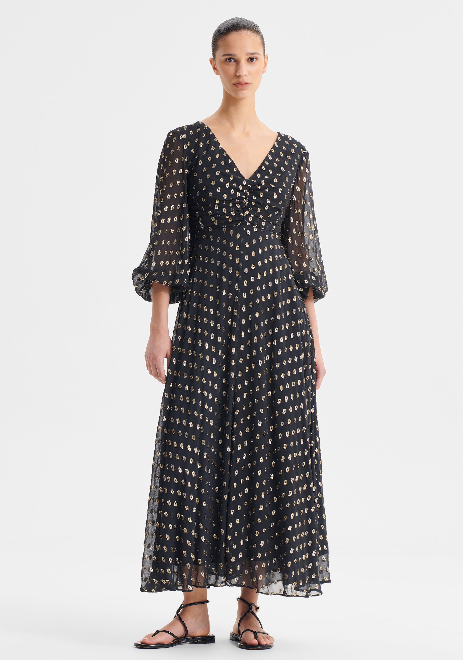 Cecile Midi Dress_Black