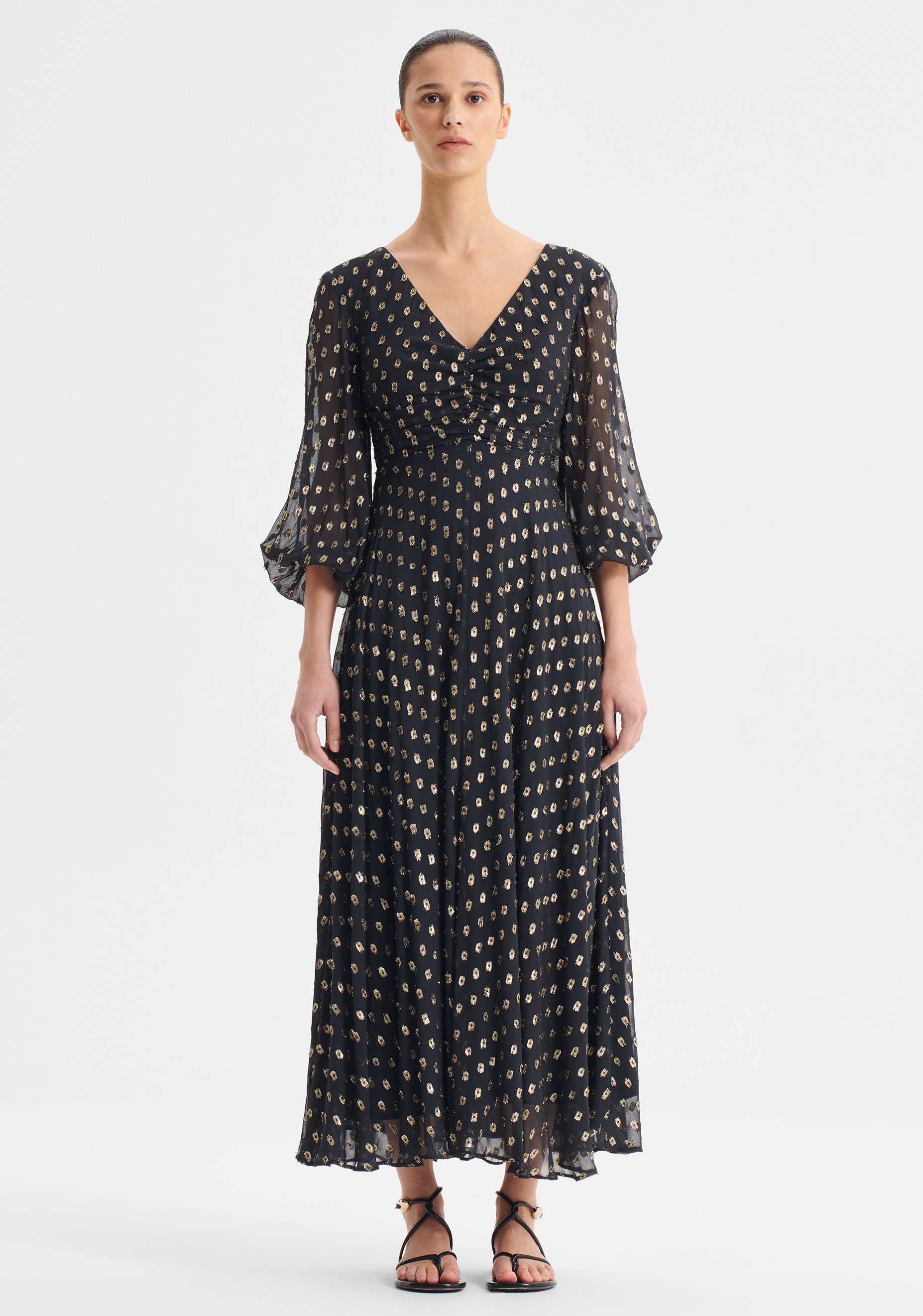 Cecile Midi Dress Black – Morrison