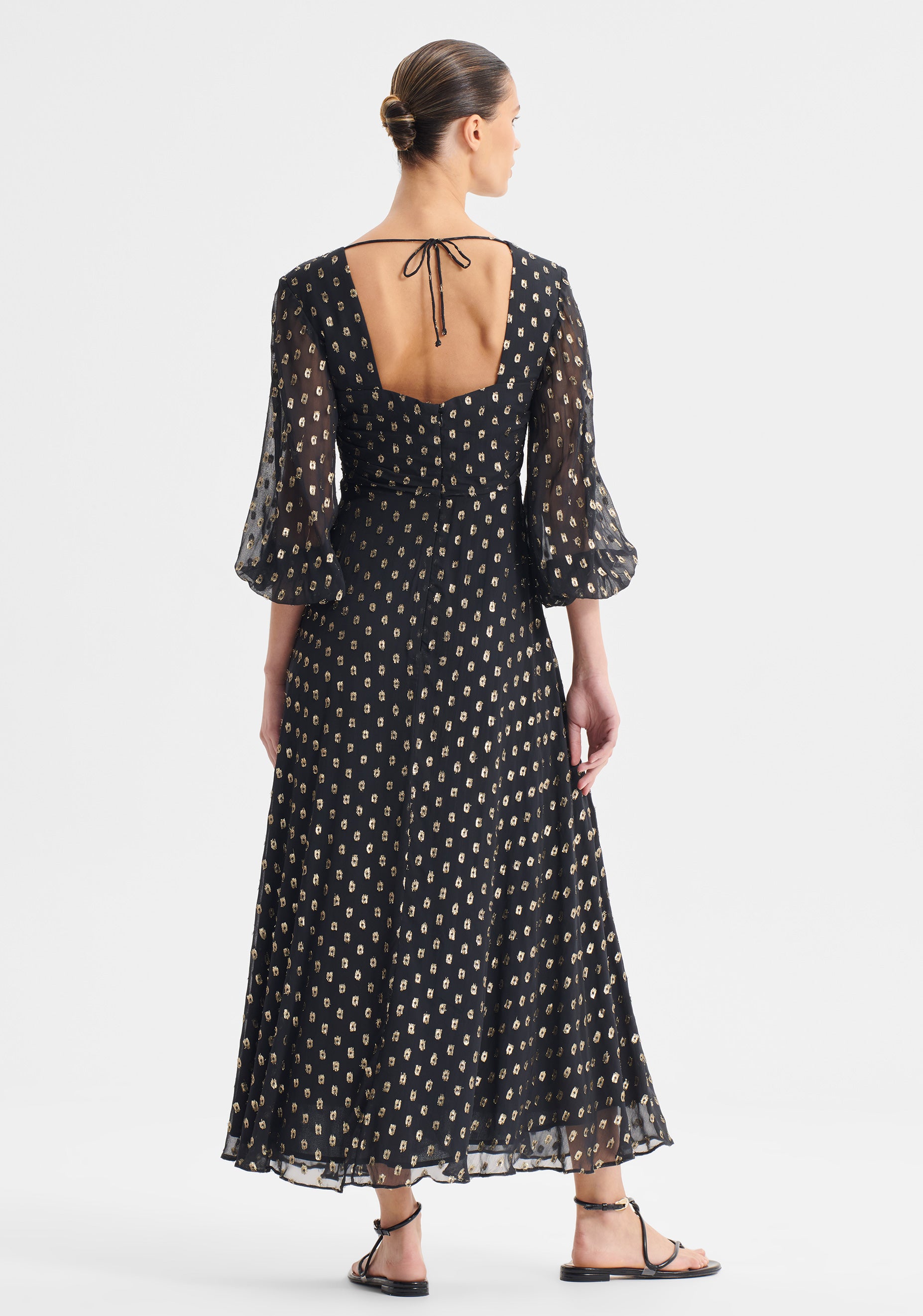 Cecile Midi Dress_Black