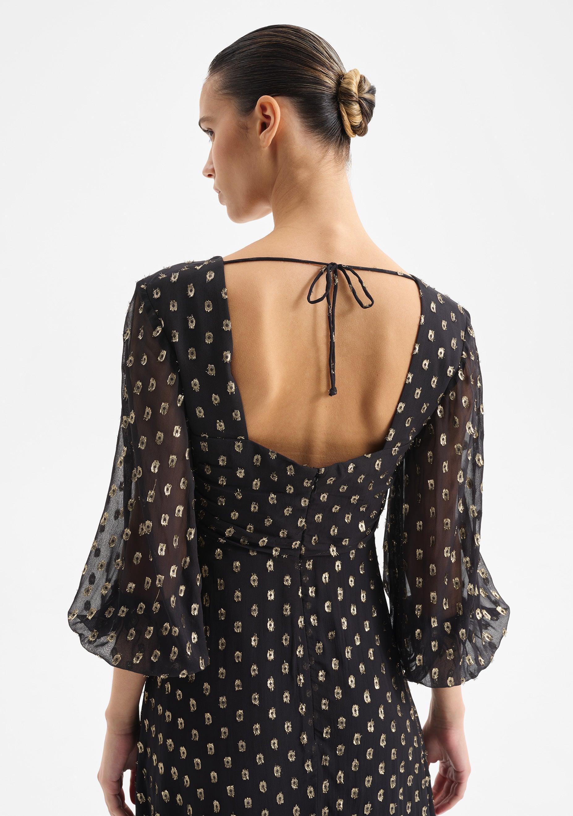 Cecile Midi Dress Black – Morrison