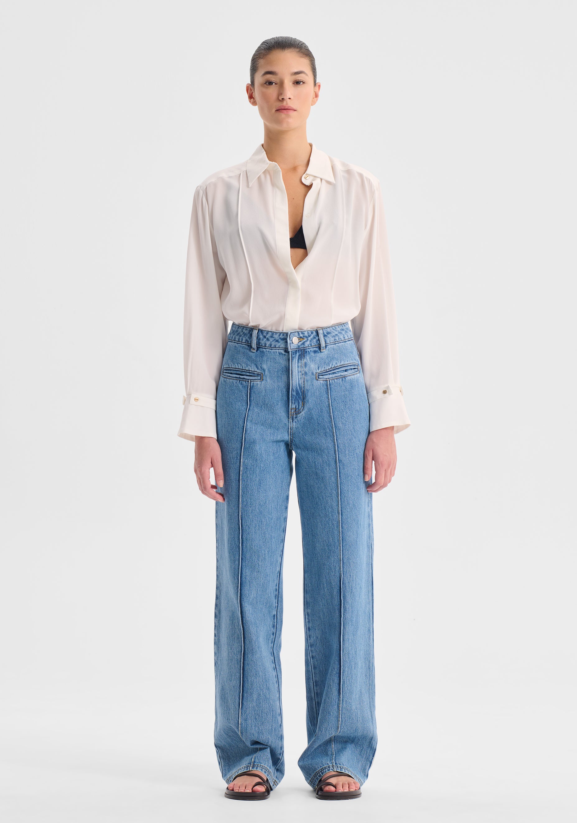 Chase Silk Shirt_Snow