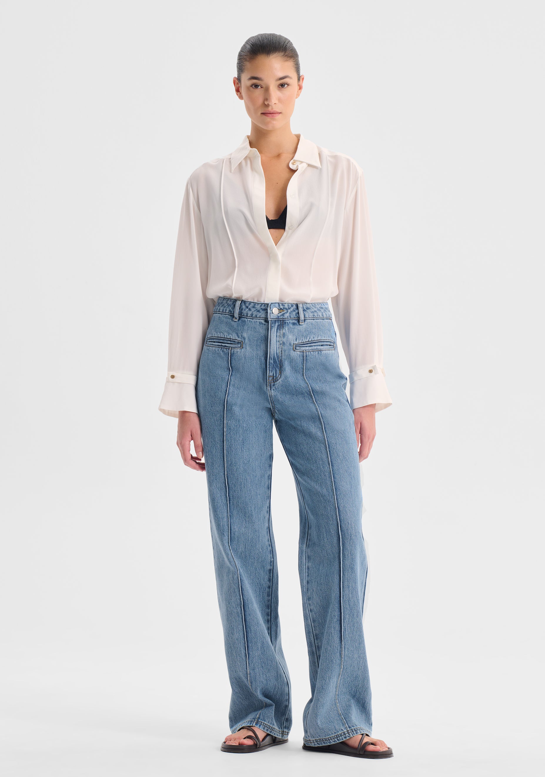 Chase Silk Shirt_Snow