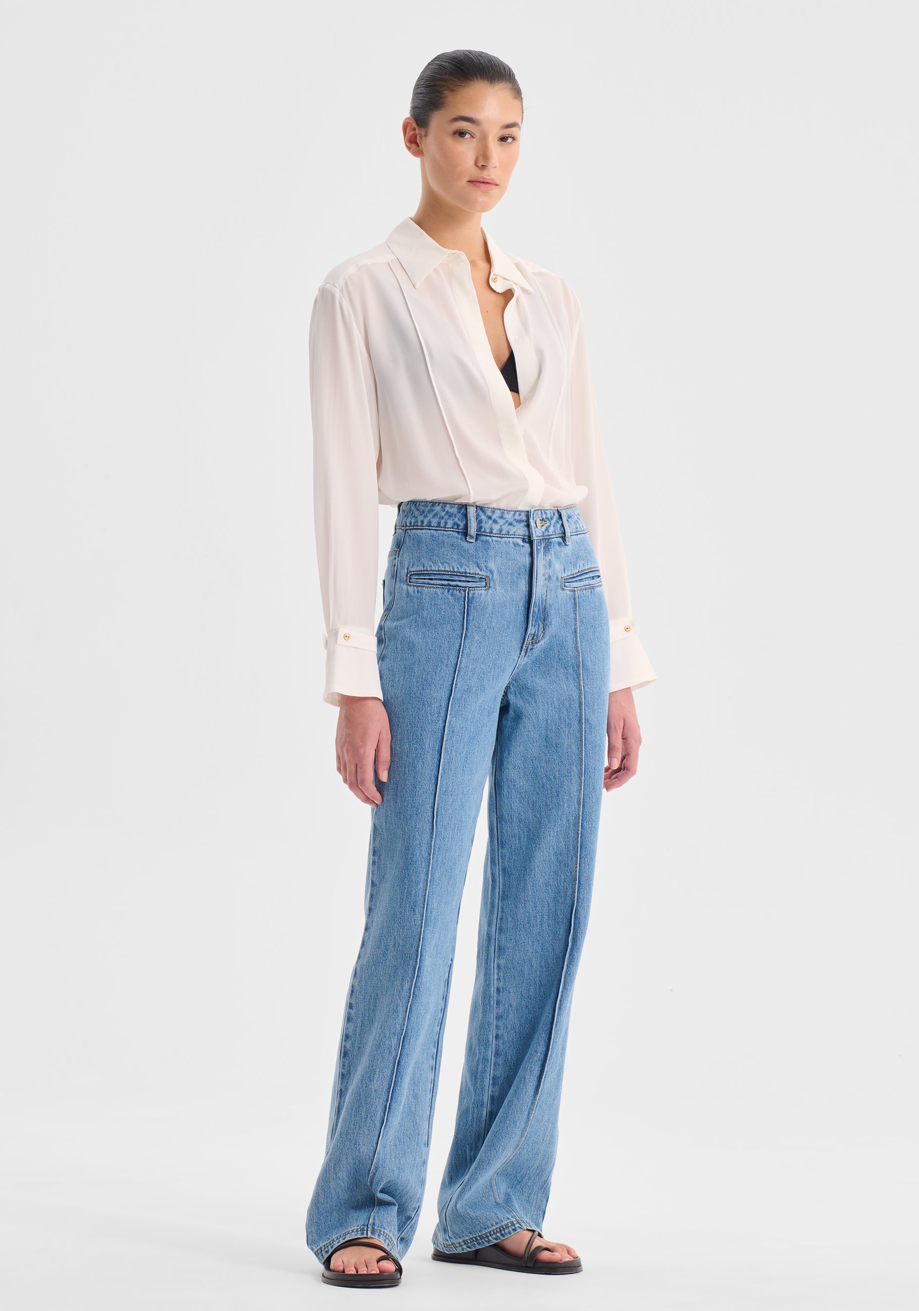 Chase Silk Shirt_Snow