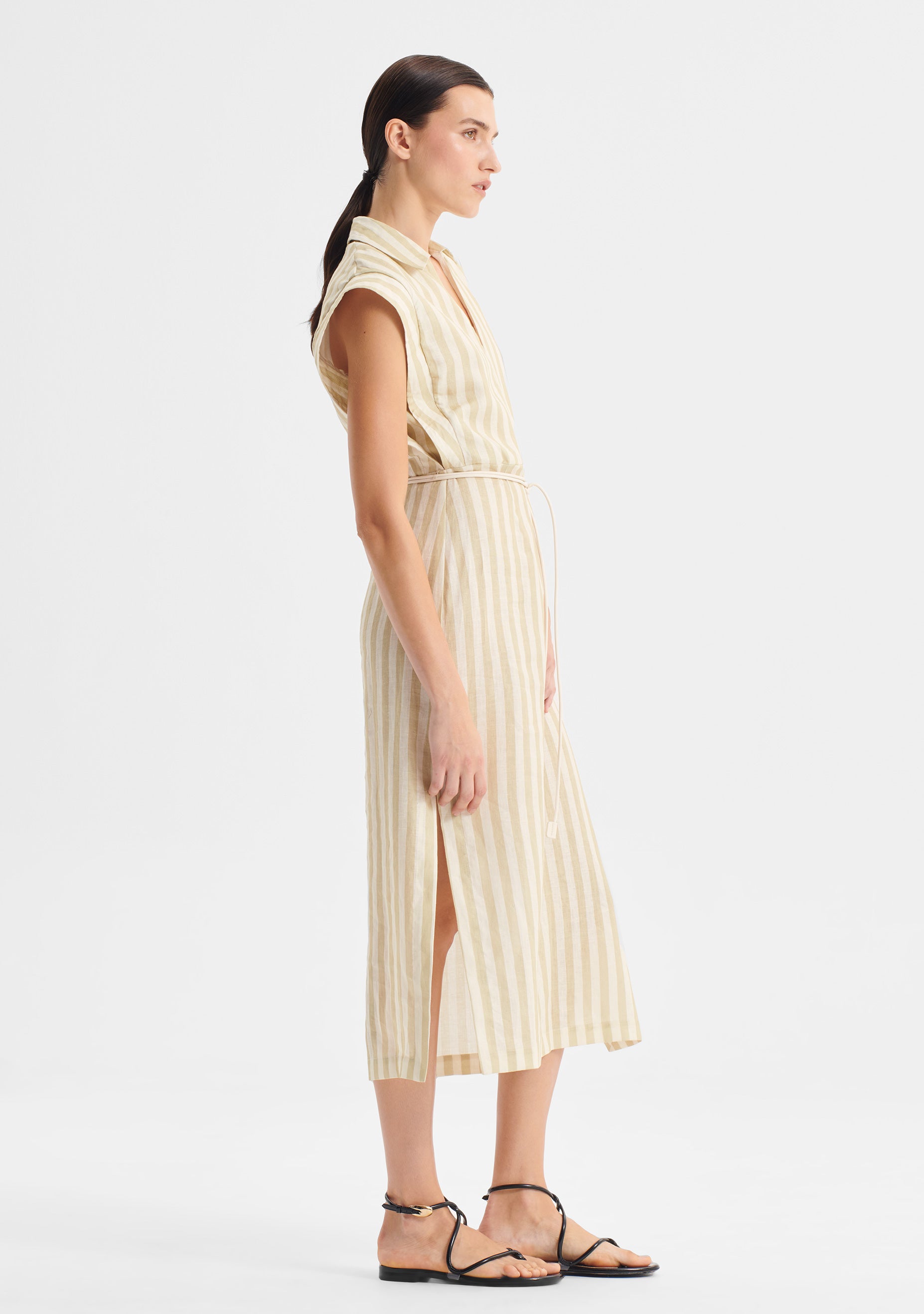Cybil Linen Dress_Stripe