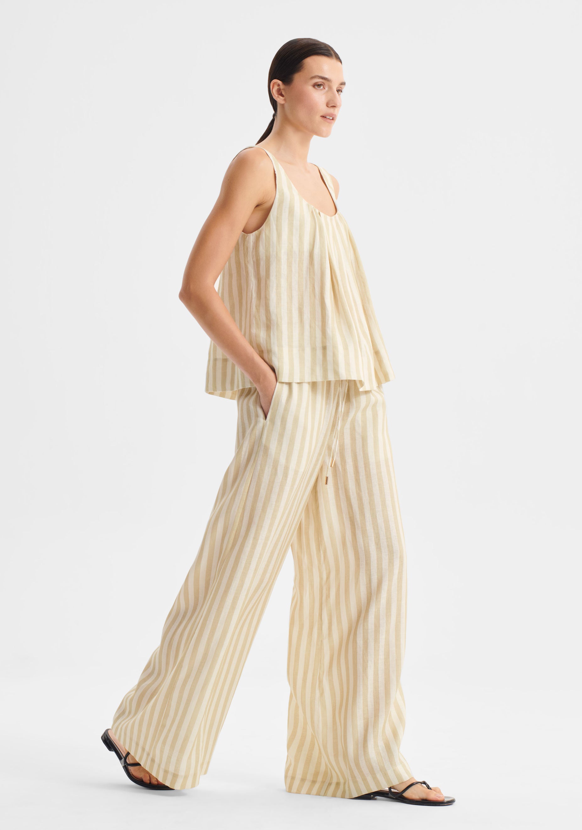 Cybil Linen Pant_Stripe
