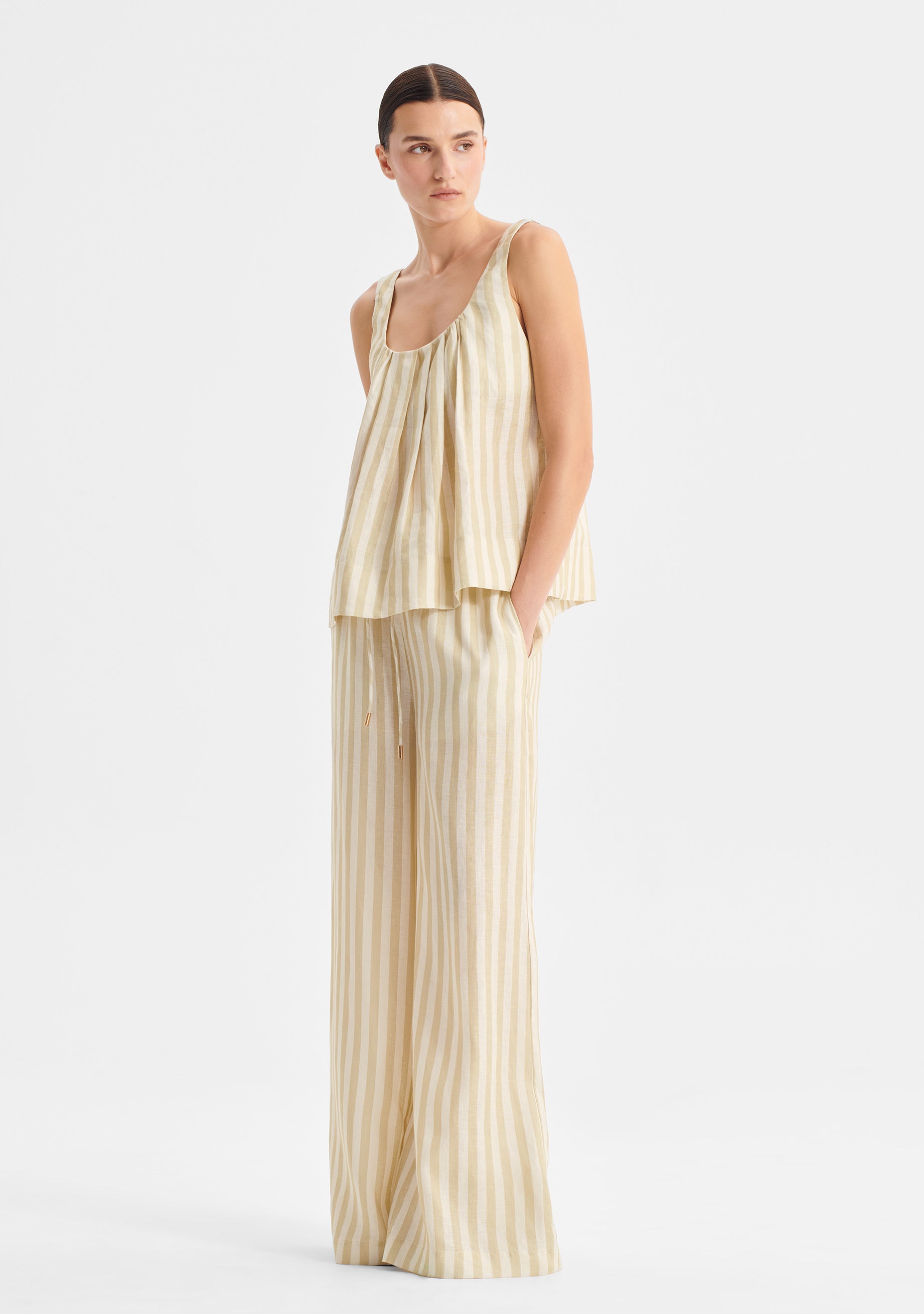 Cybil Linen Top_Stripe