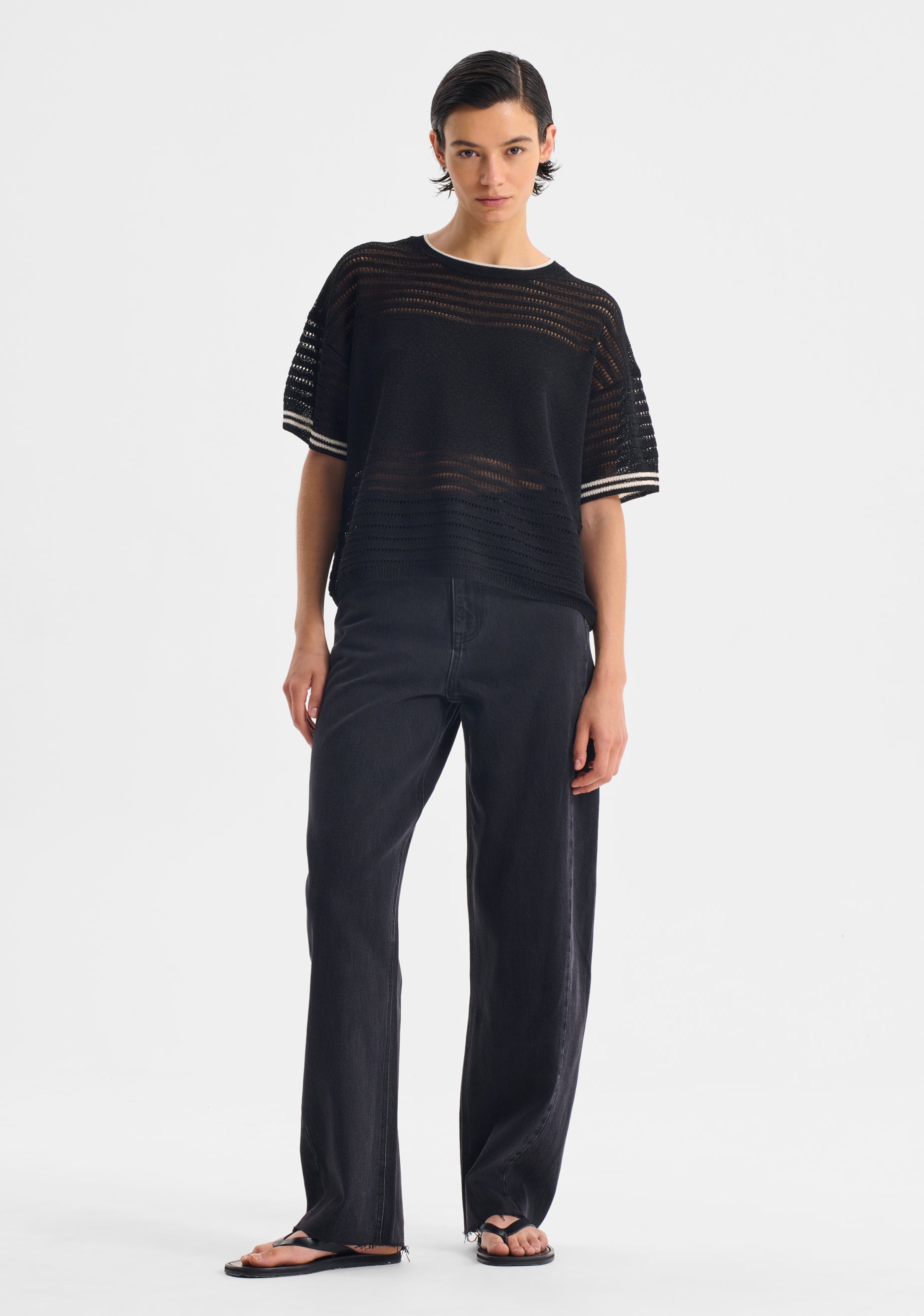 Dallas Knit Tee_Black