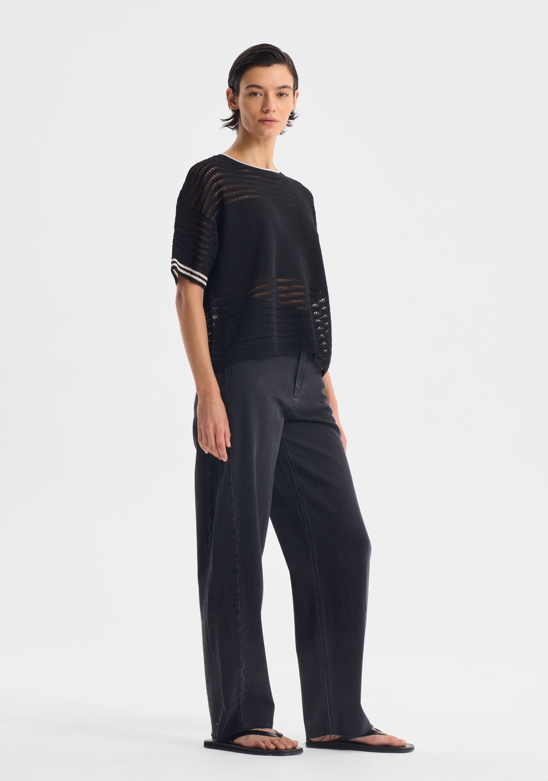 Dallas Knit Tee_Black