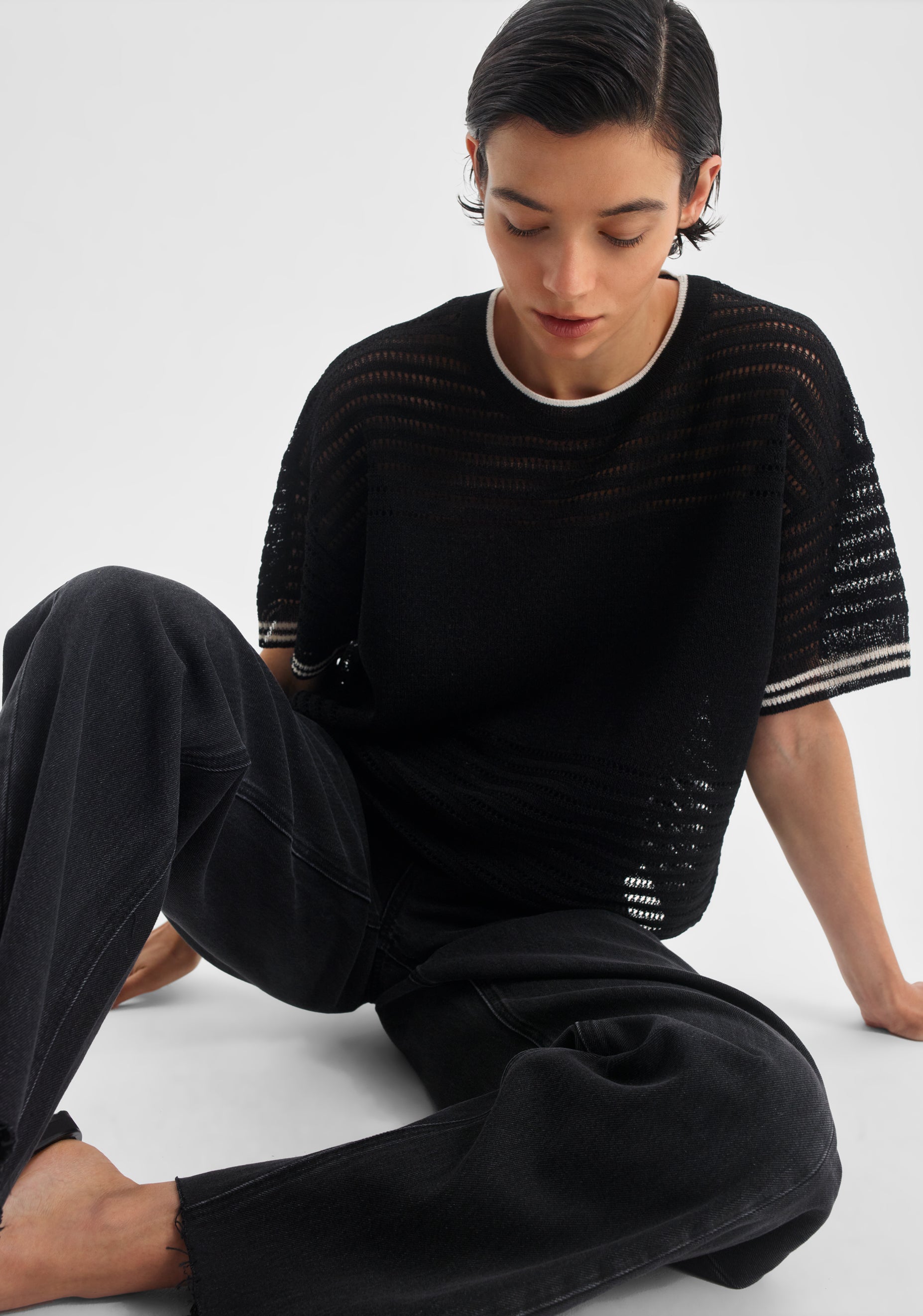 Dallas Knit Tee_Black