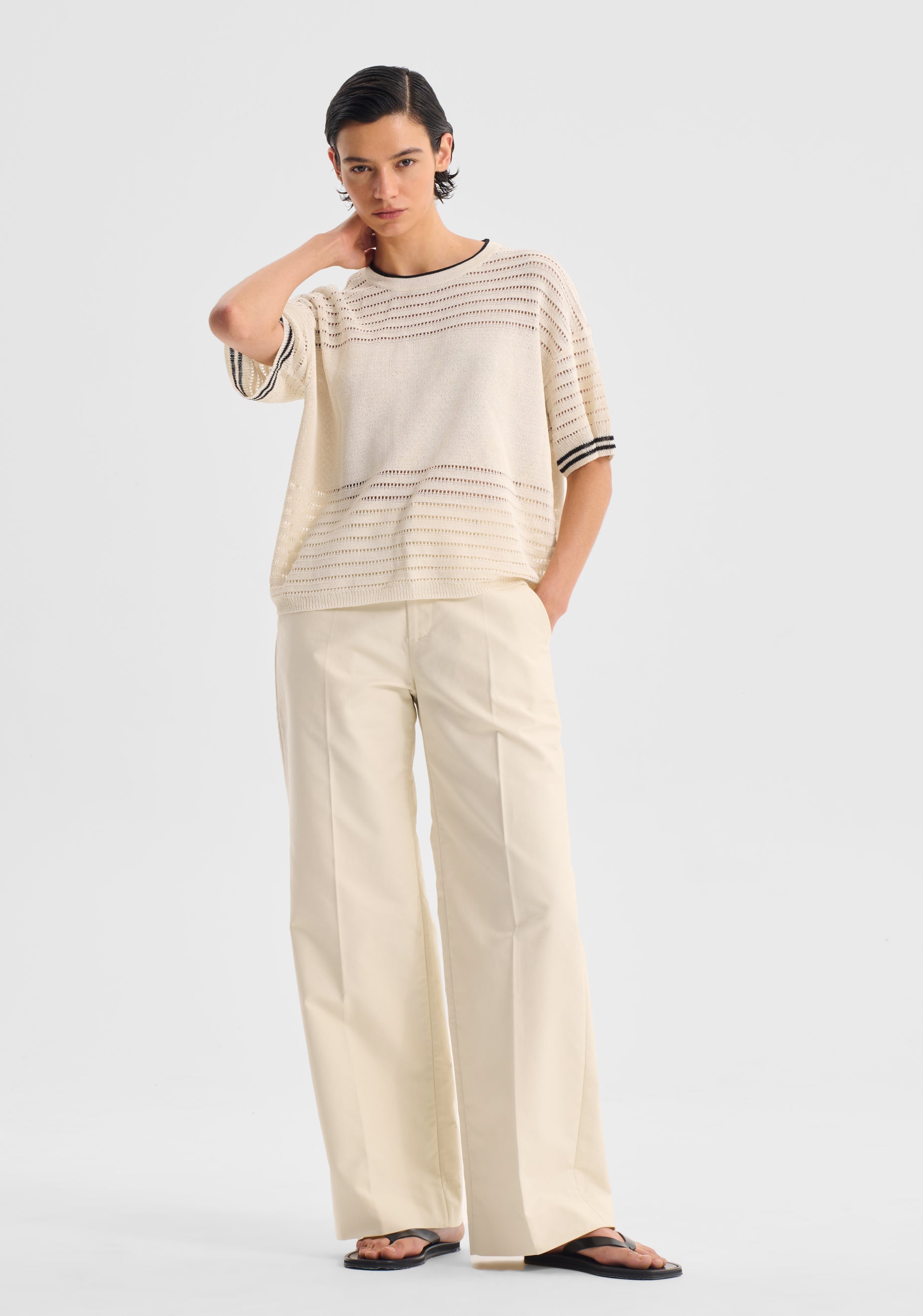 Dallas Knit Tee_Milk