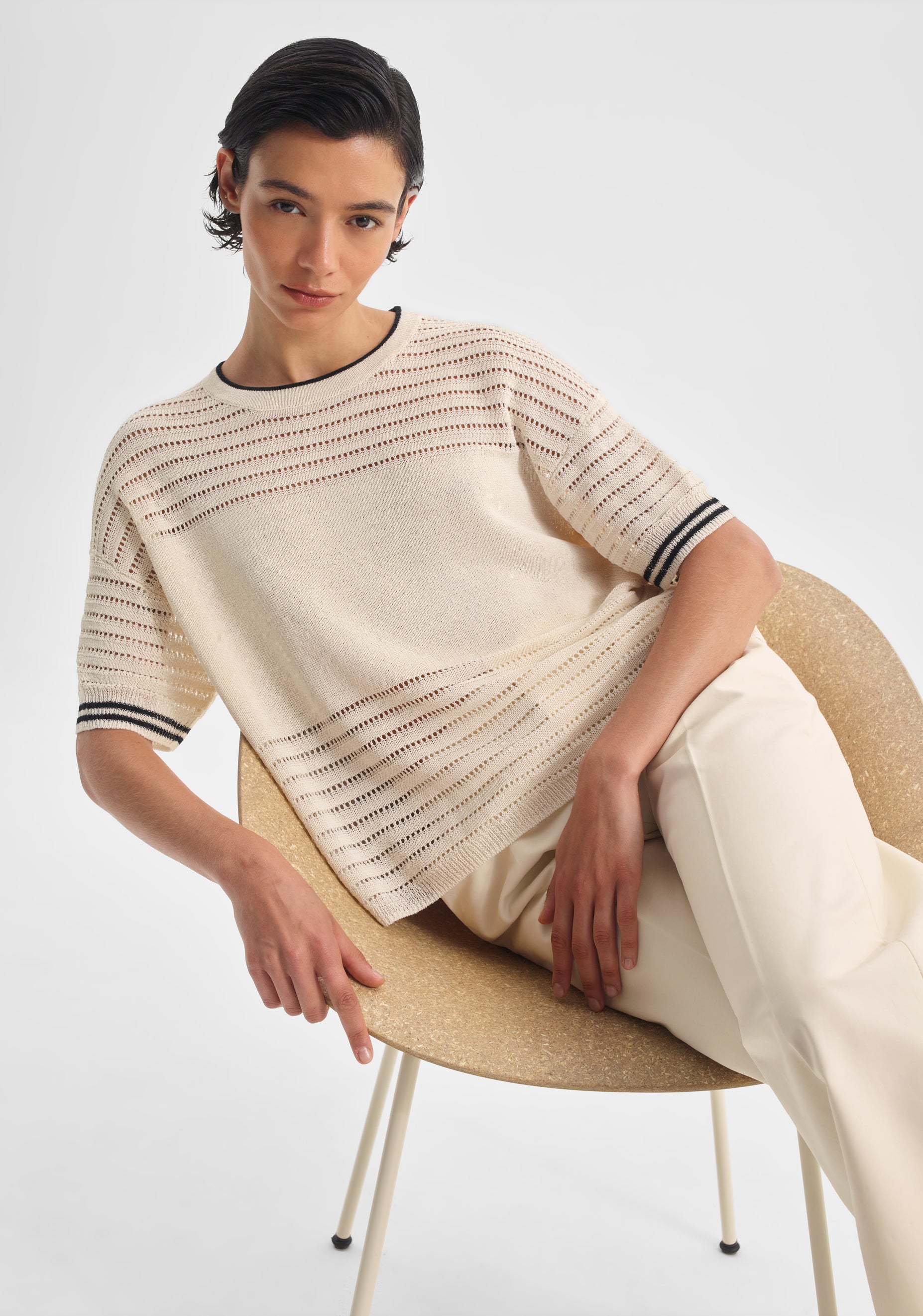 Dallas Knit Tee_Milk