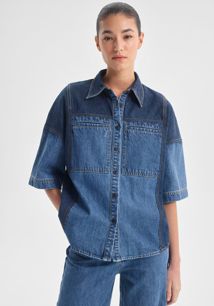 Dexter Denim Shirt Indigo – Morrison