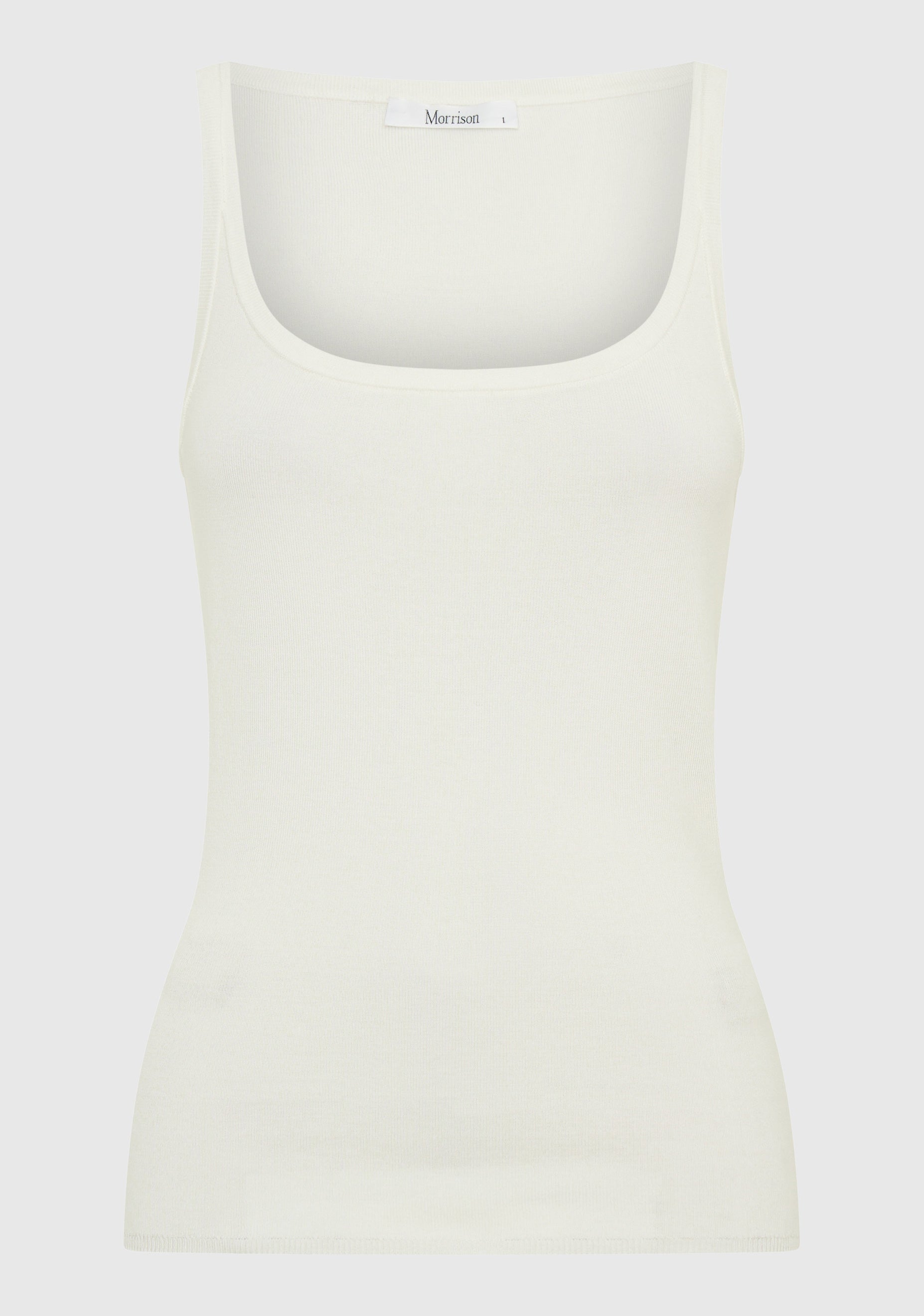 George Knit Tank White