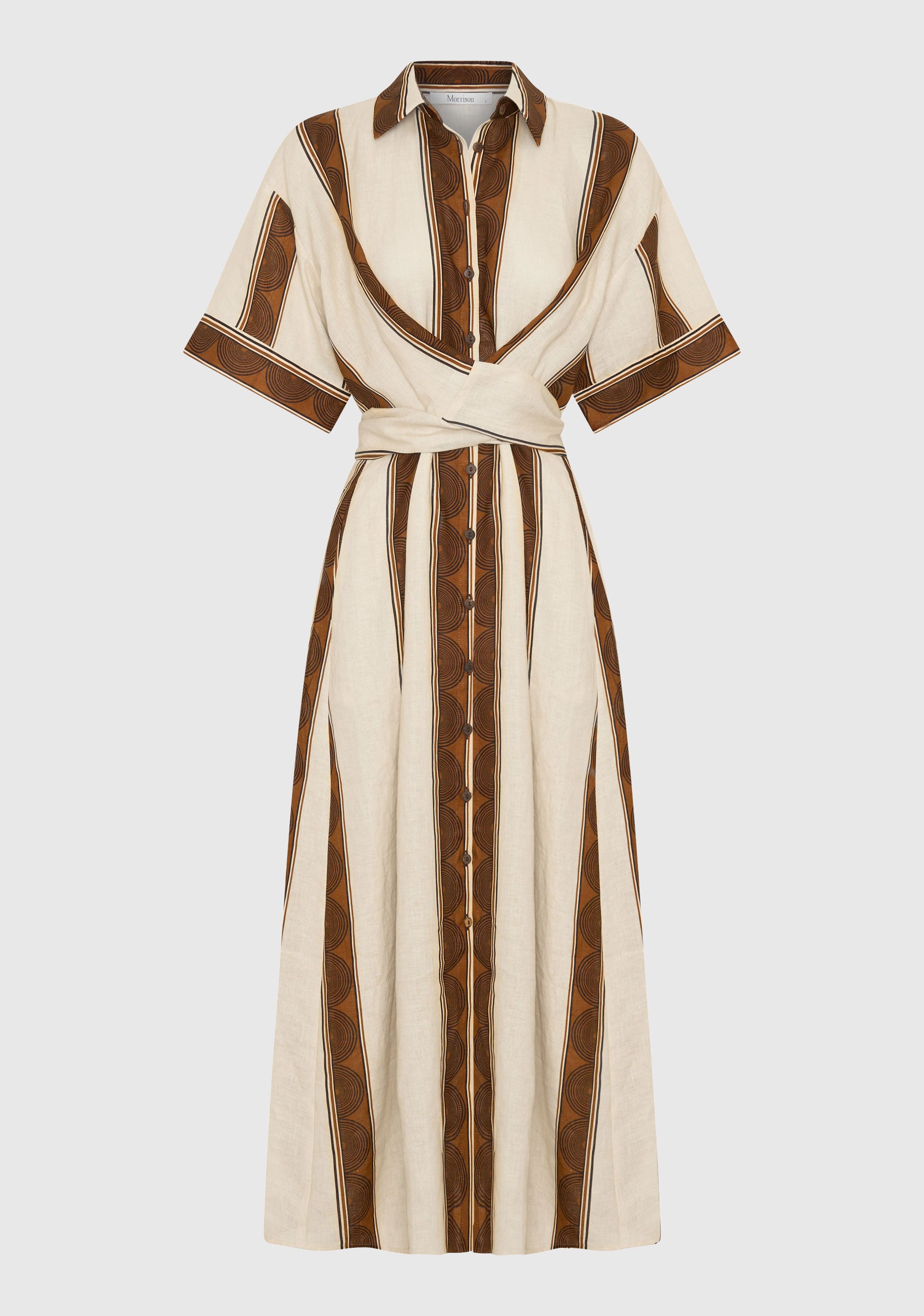 Harriet Linen Shirt Dress_Print