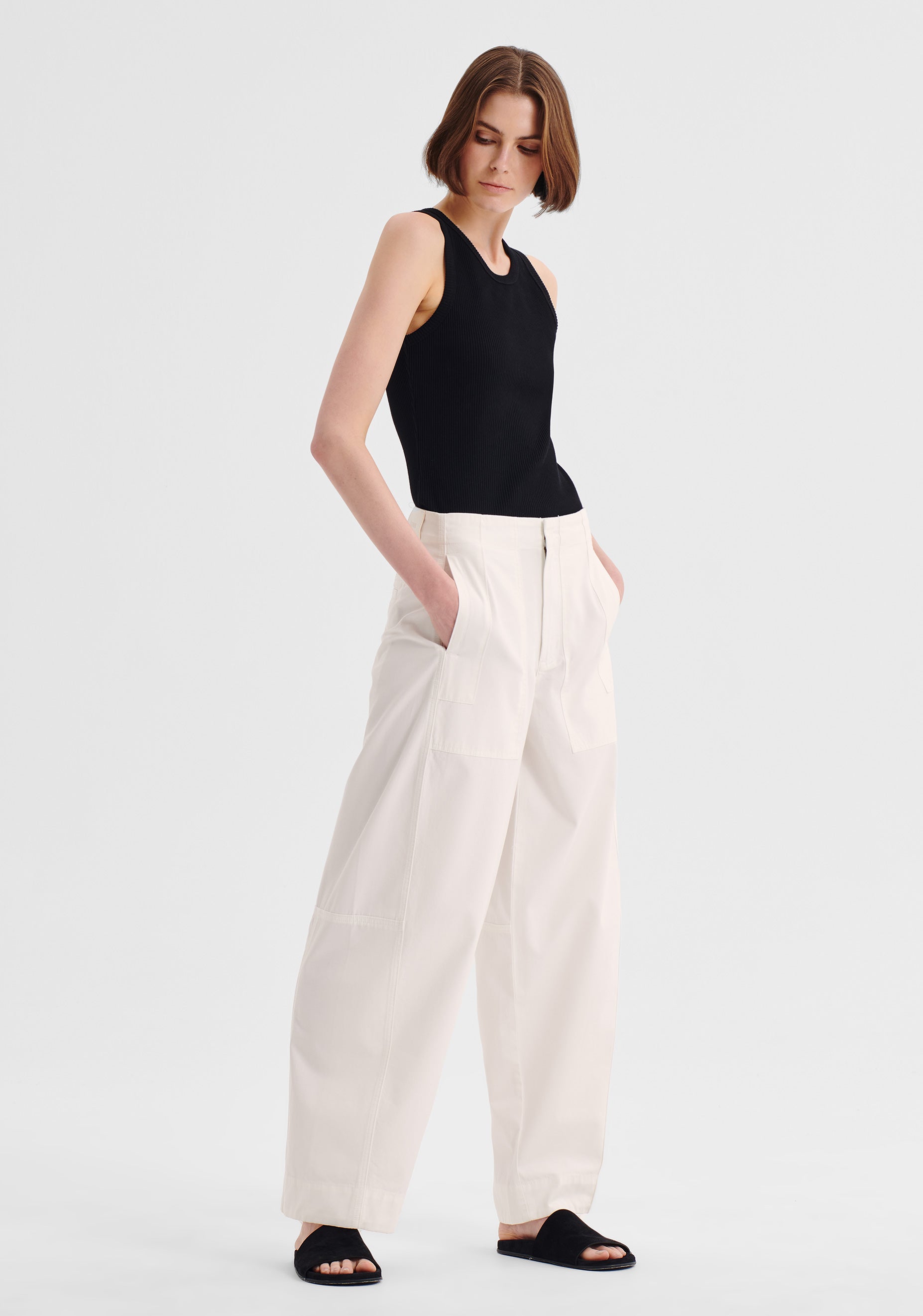 Henry Cargo Pant_White