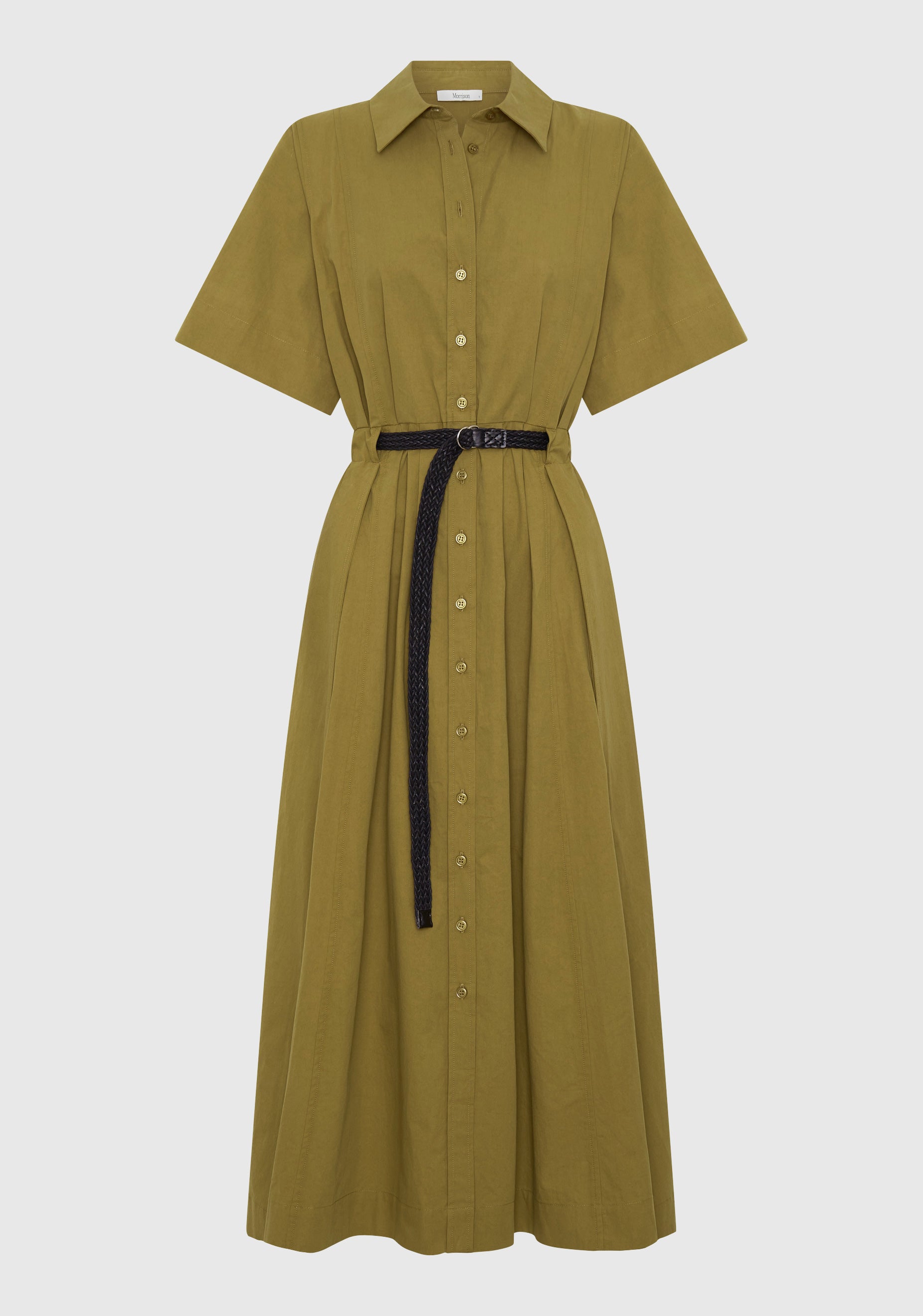 Ingrid Shirt Dress_Olive