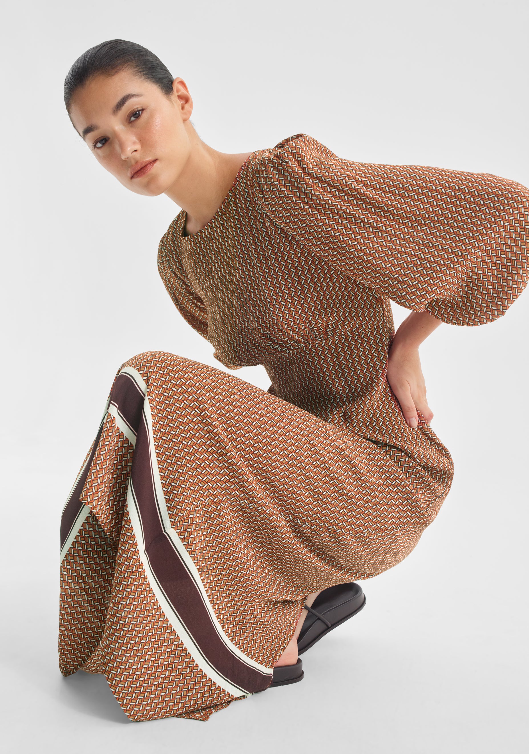 Iris Midi Dress_Print