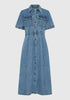 Jacque Denim Shirt Dress_Light Blue