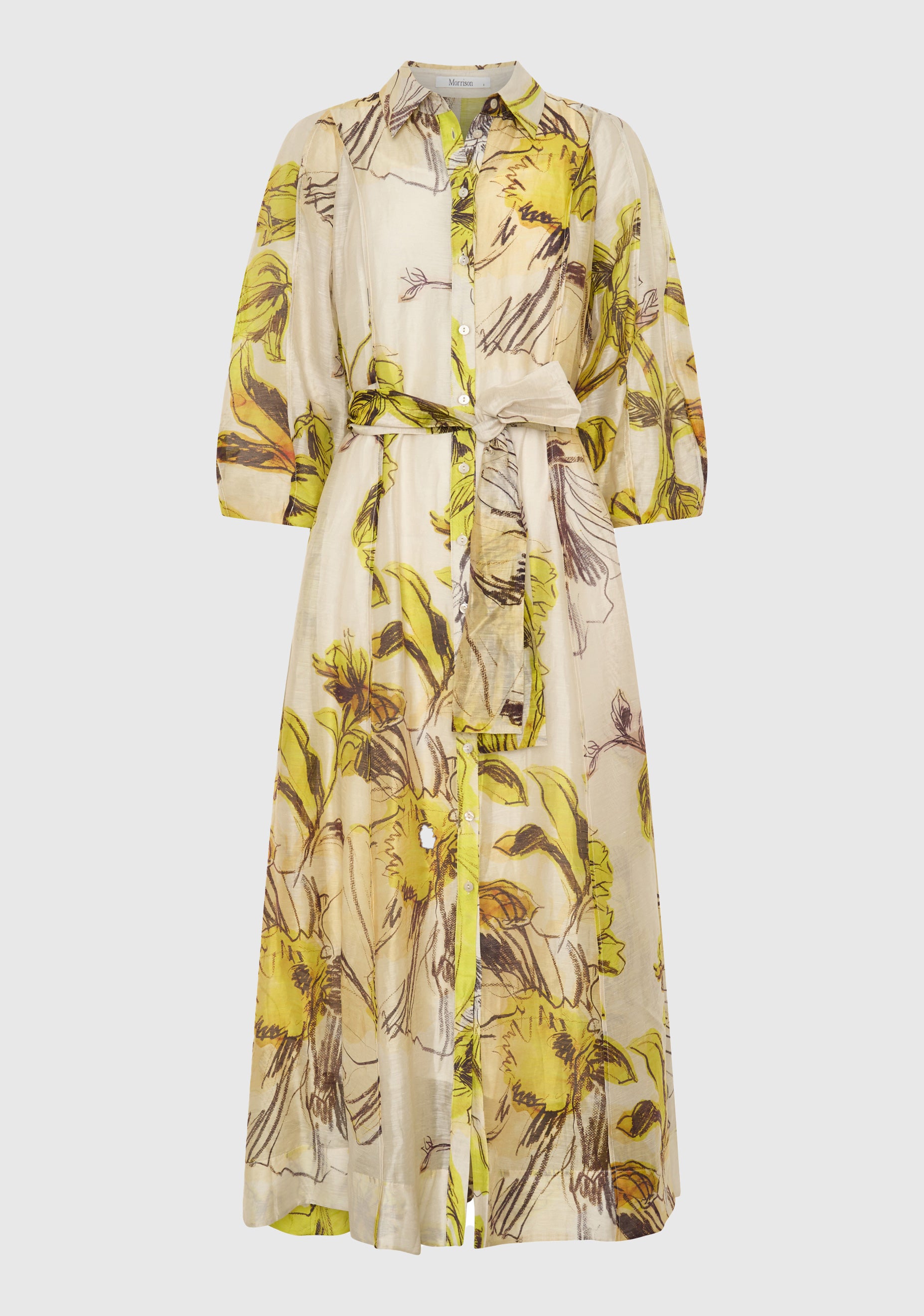 Mae Shirt Dress_Lemon
