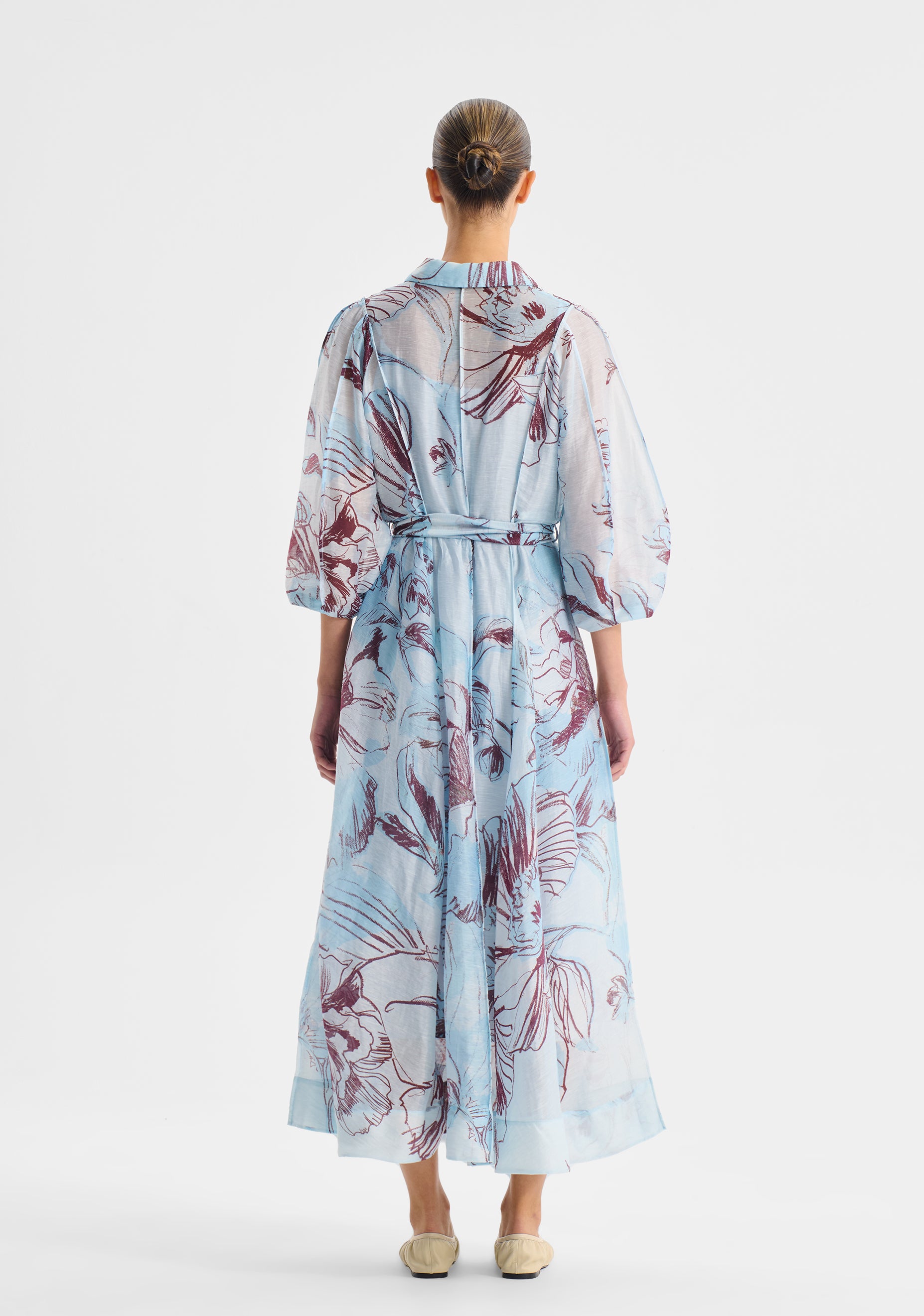 Mae Shirt Dress_Sky