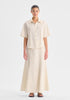 Maisey Linen S/S Shirt_Ecru