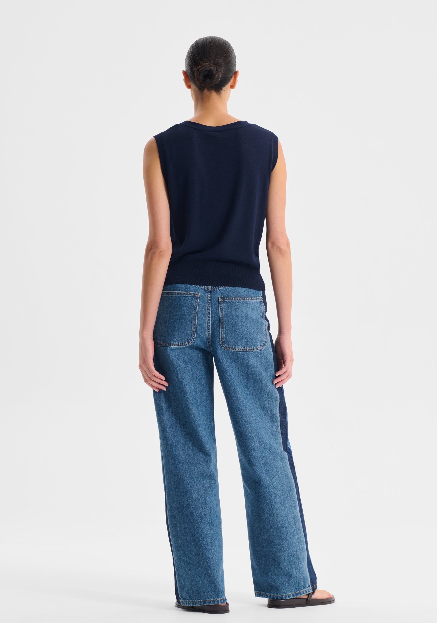 Rhyan Knit Vest_Navy