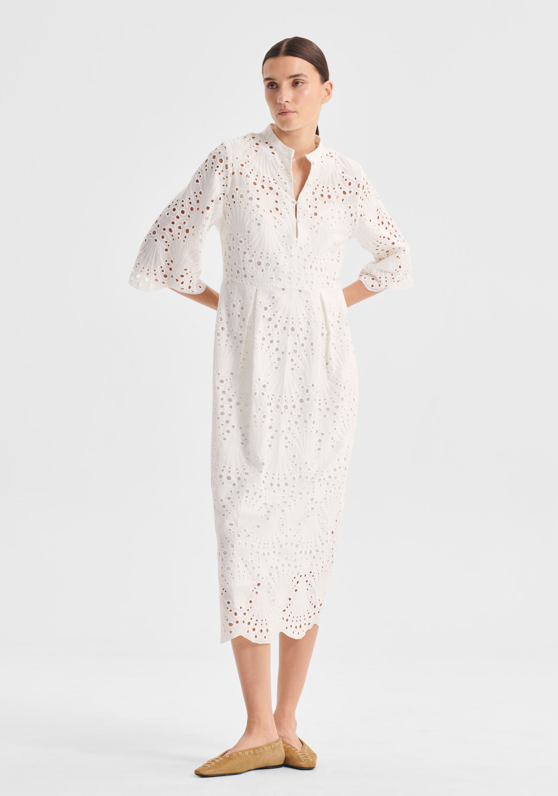 Saffron Midi Dress_Shell