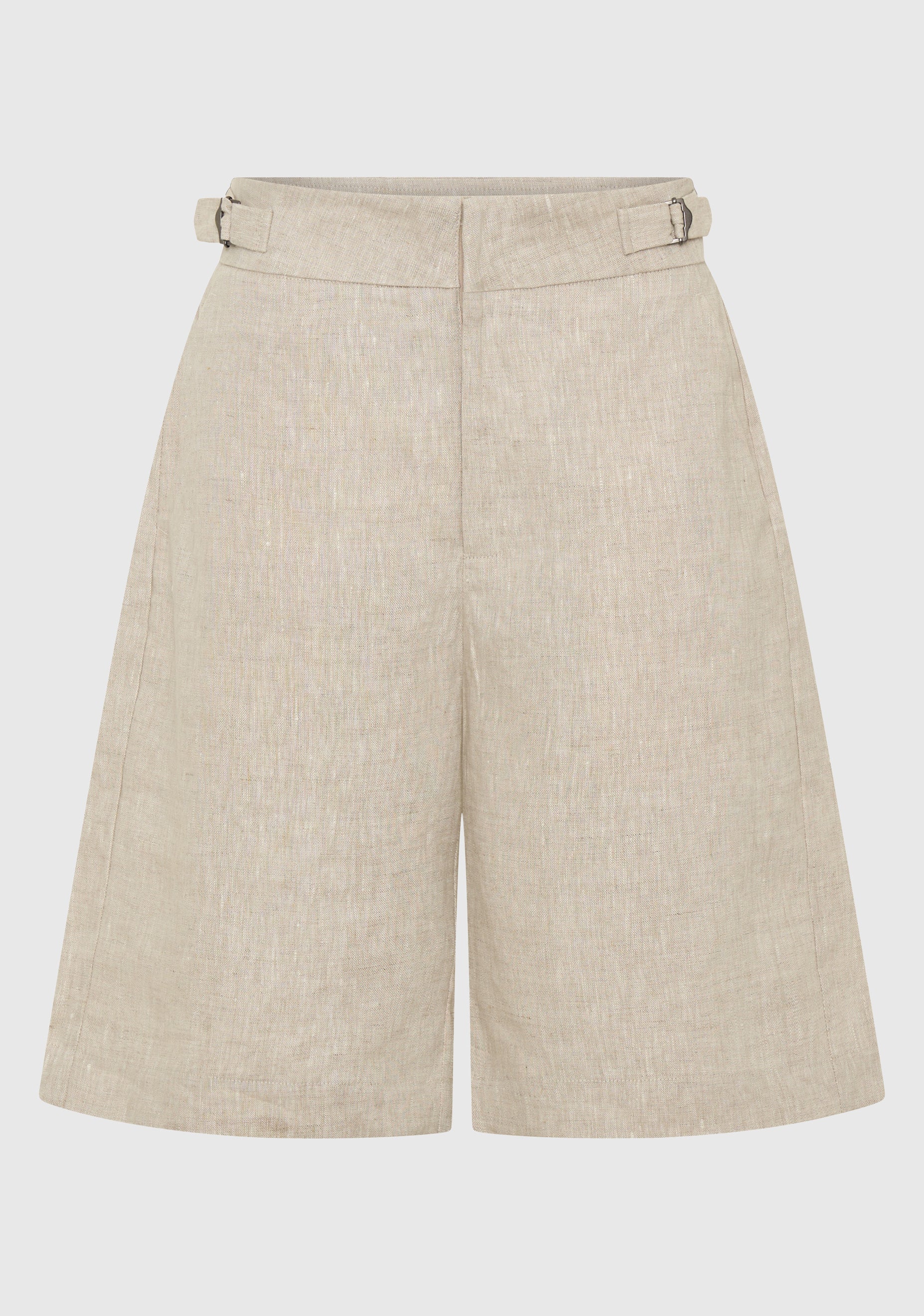 Sonny Linen Bermuda Short_Natural