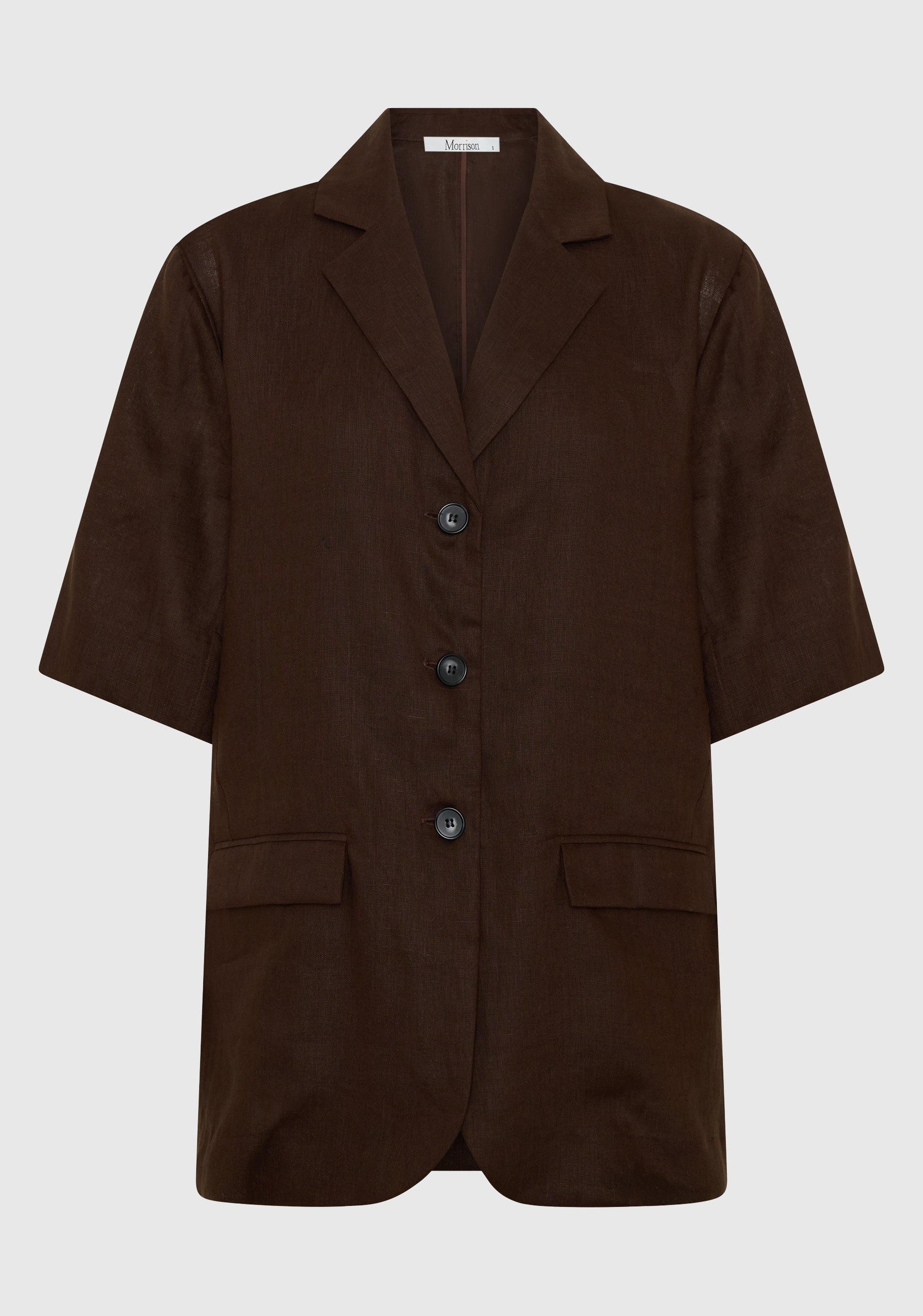 Sonny Linen Shirt_Chocolate