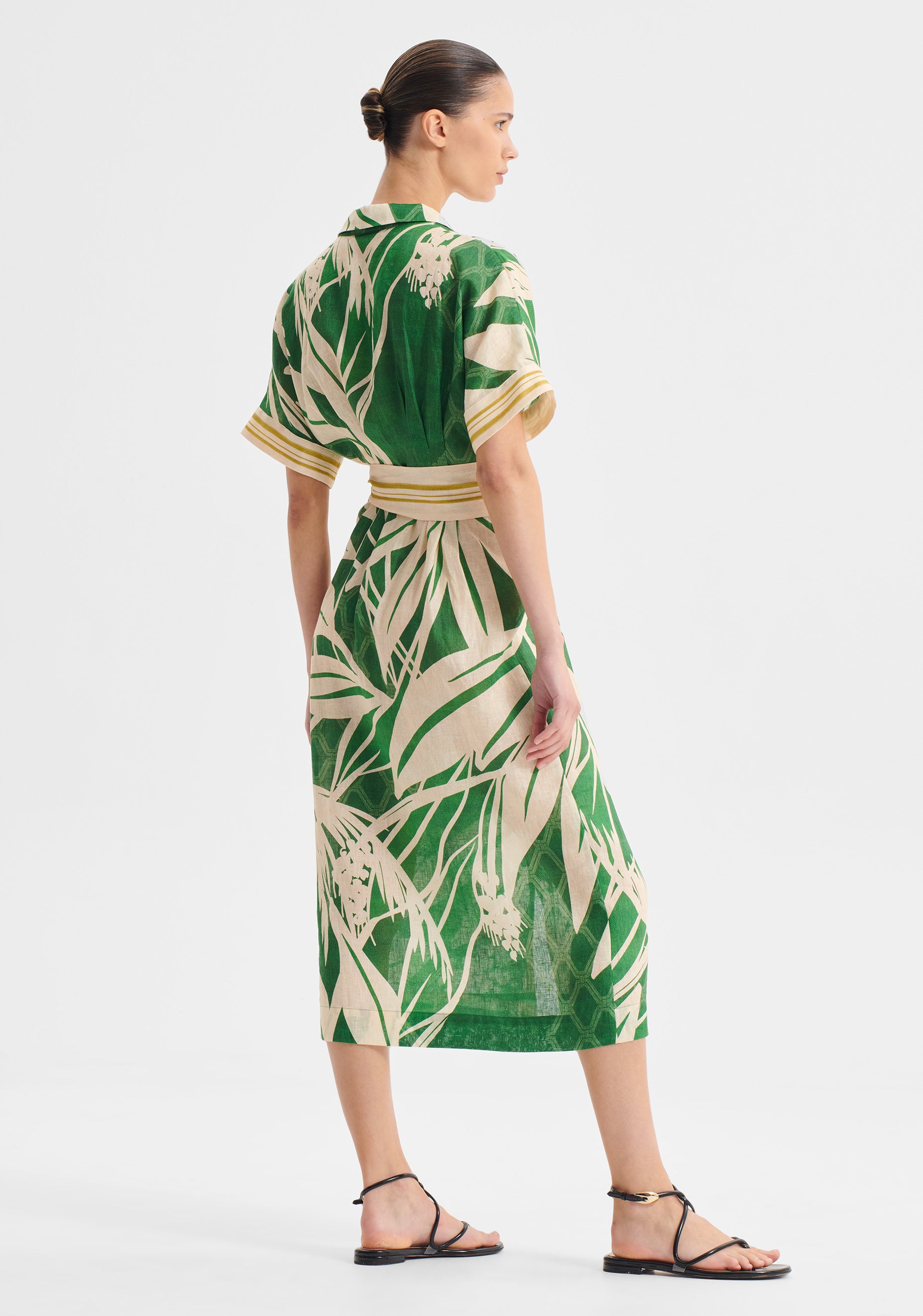 Sorrento Linen Shirt Dress_Print