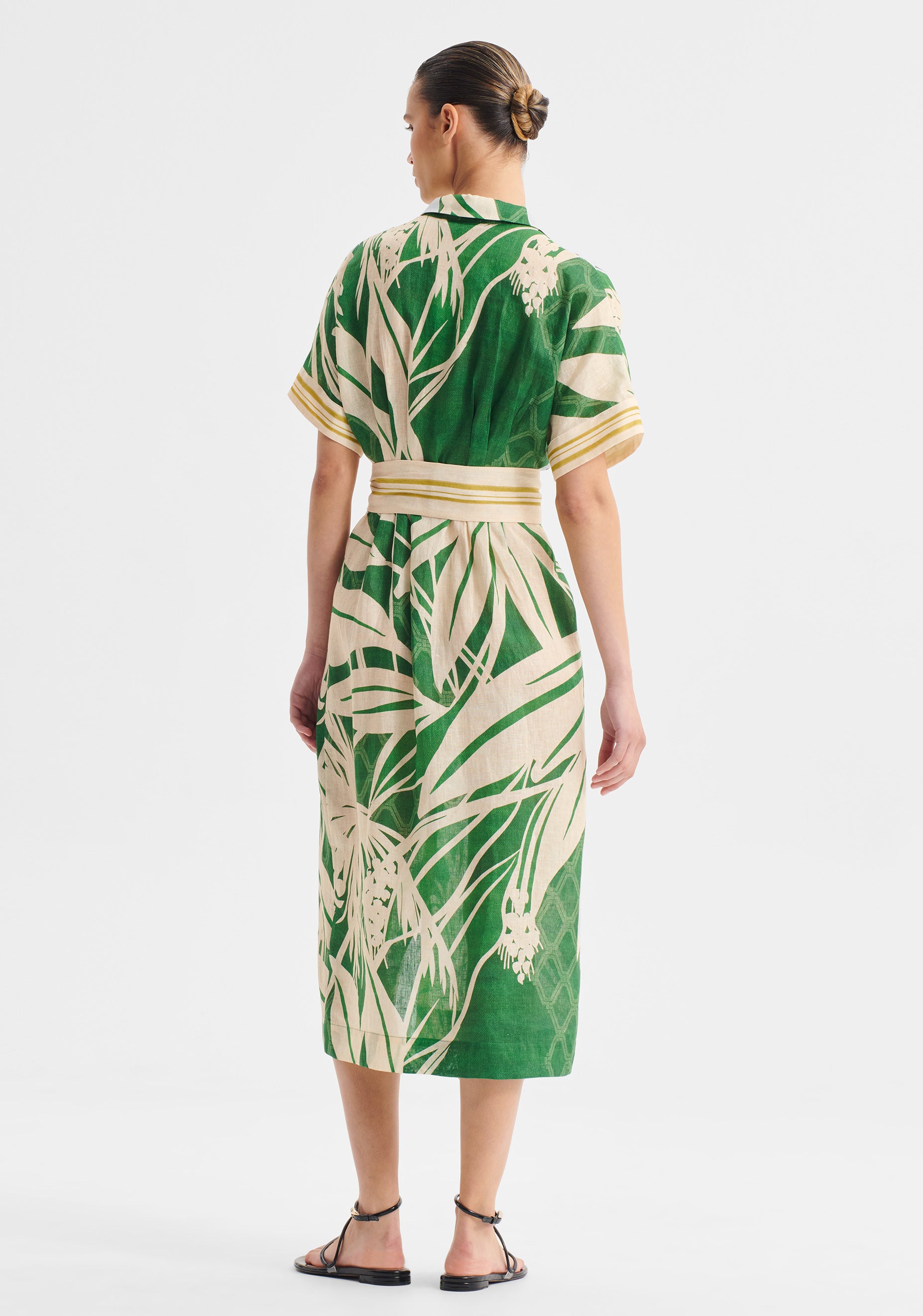 Sorrento Linen Shirt Dress_Print