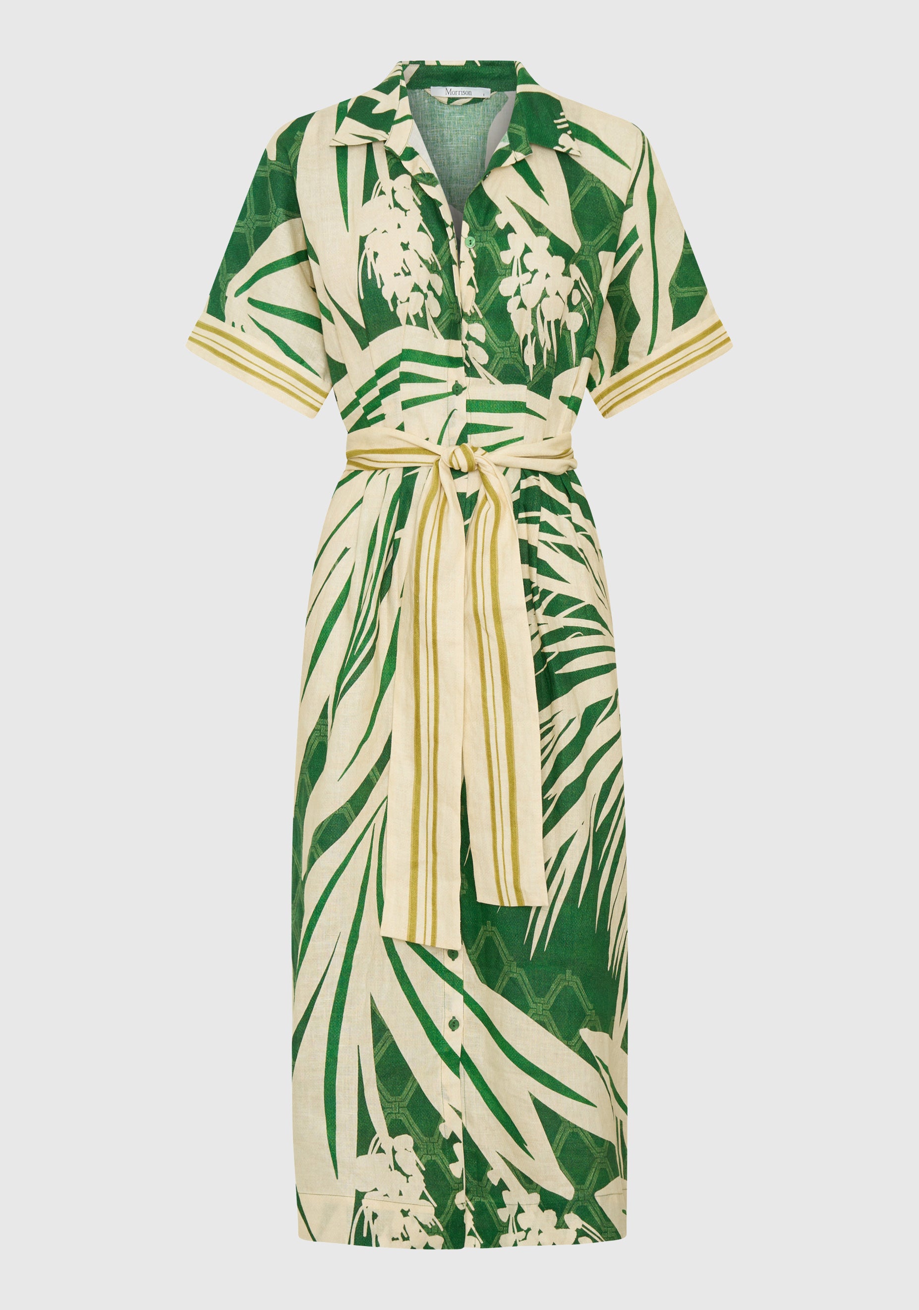 Sorrento Linen Shirt Dress_Print