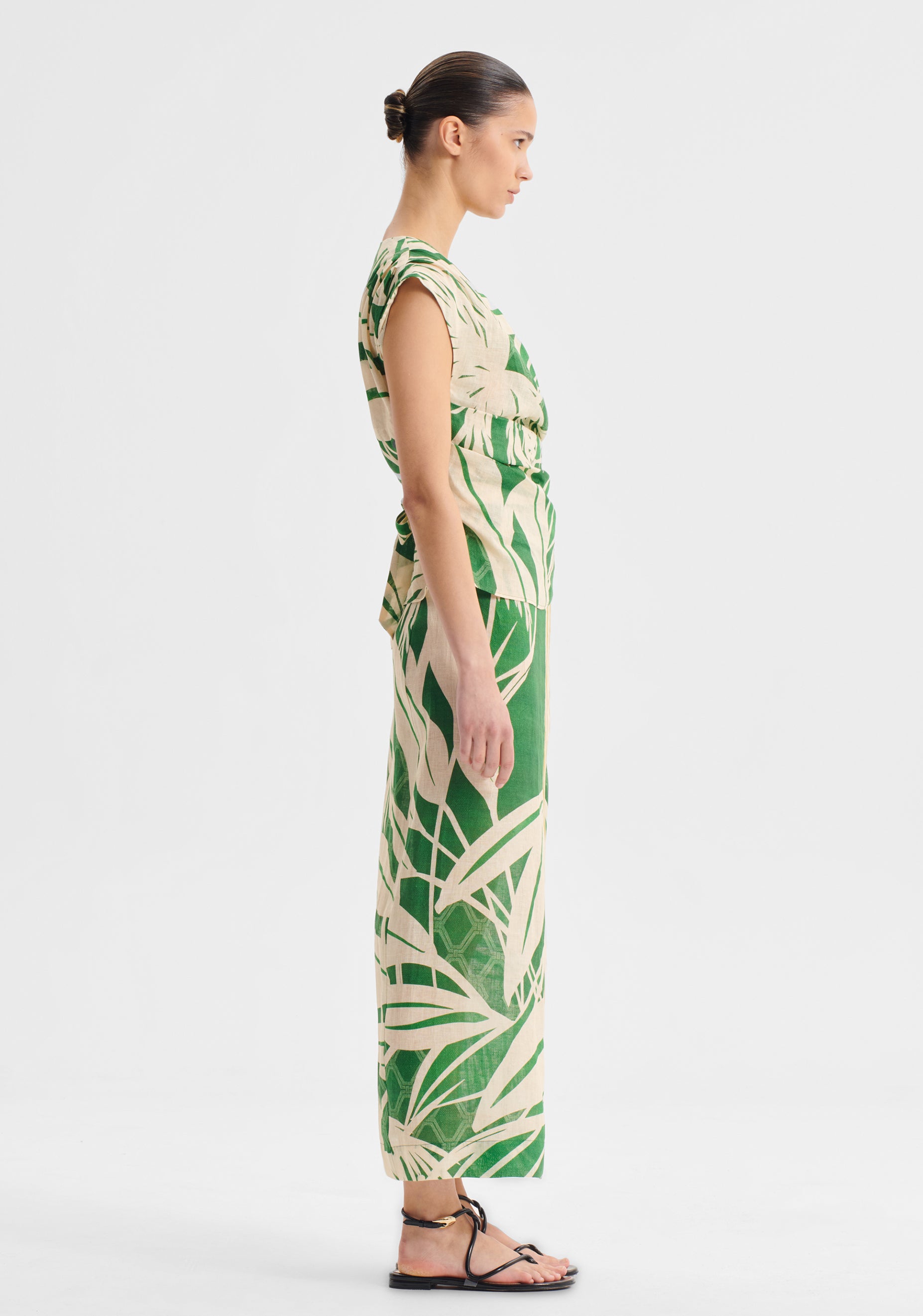 Sorrento Linen Skirt_Print