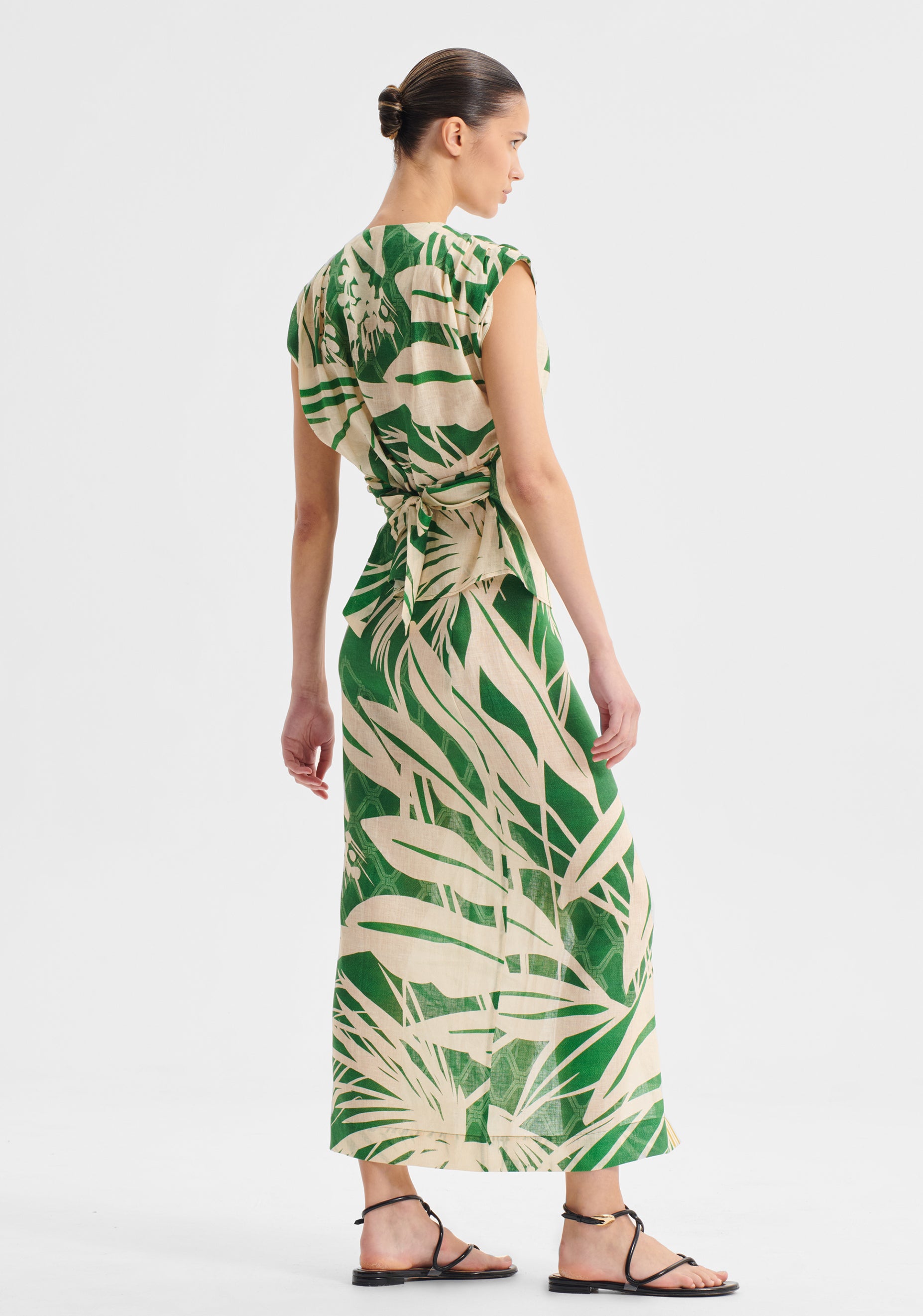 Sorrento Linen Skirt_Print