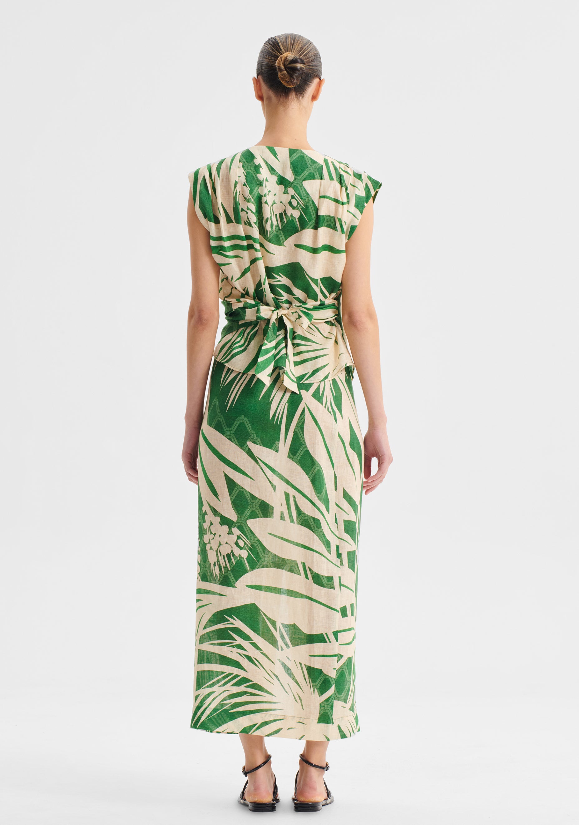 Sorrento Linen Skirt_Print
