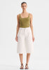 Spencer Denim Bermuda Short_White