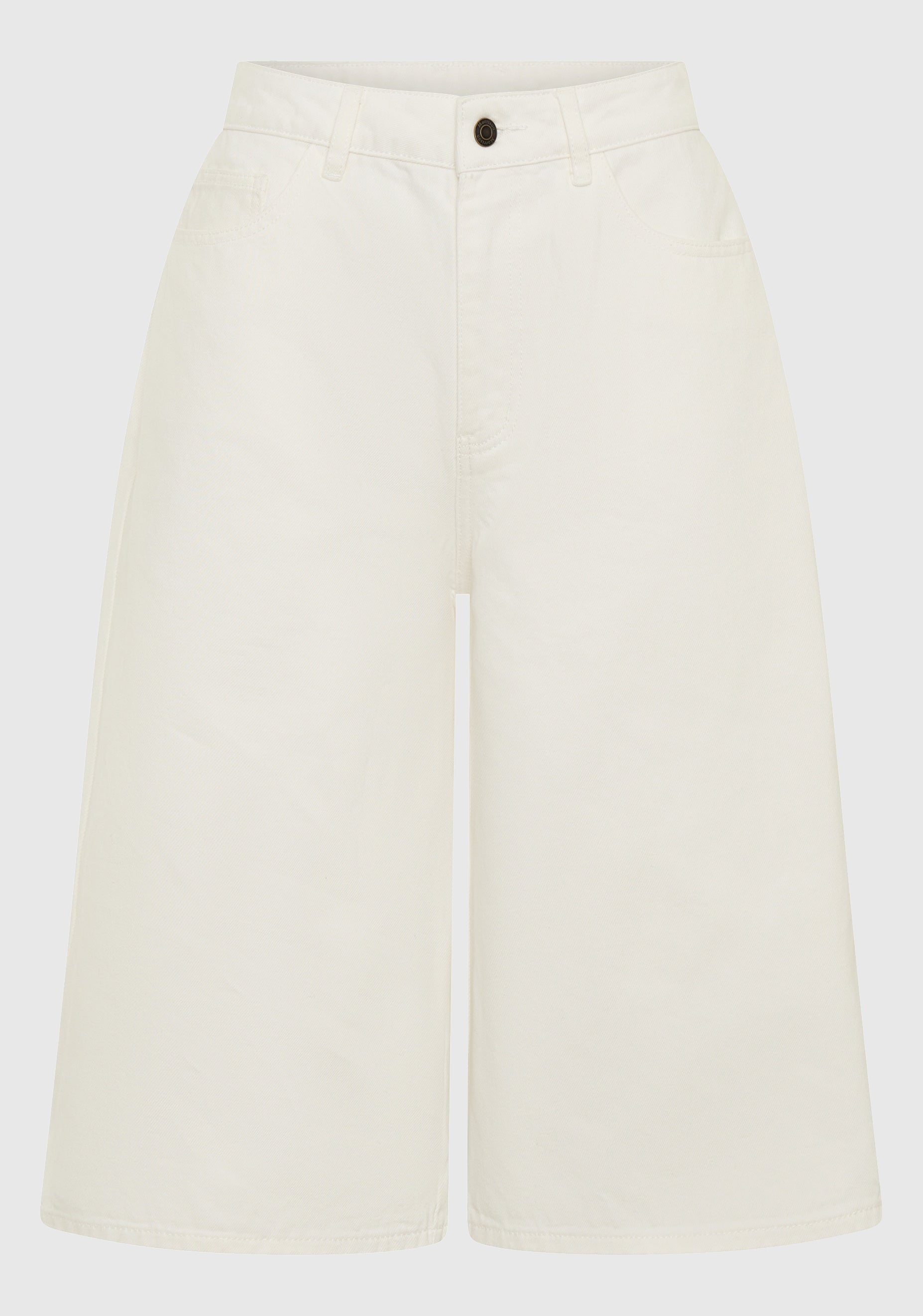 Spencer Denim Bermuda Short_White