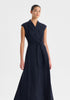 Vera Wrap Dress_Navy