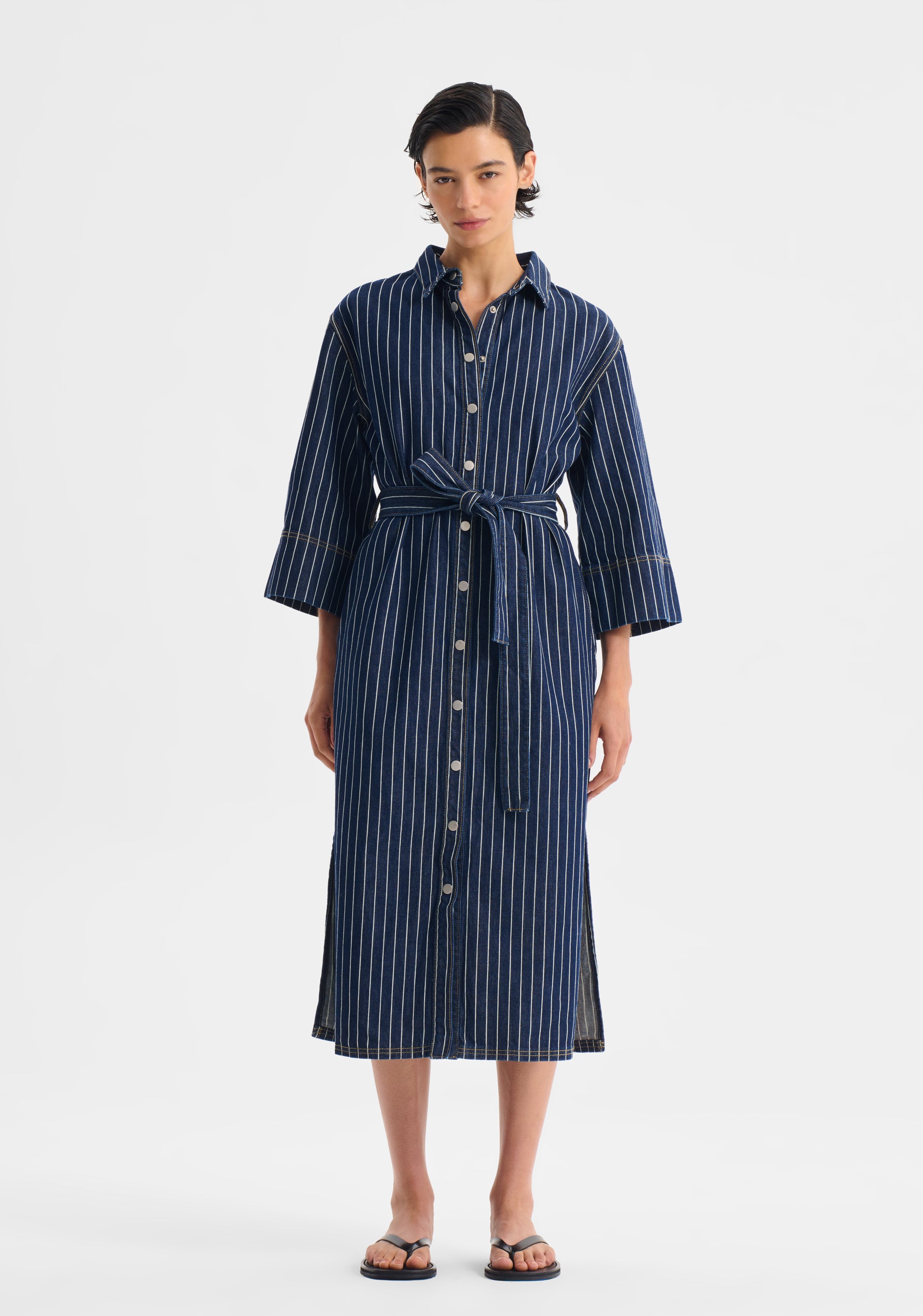 Wyatt Denim Dress Stripe – Morrison