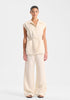 Yasmin Linen Pant_Ecru
