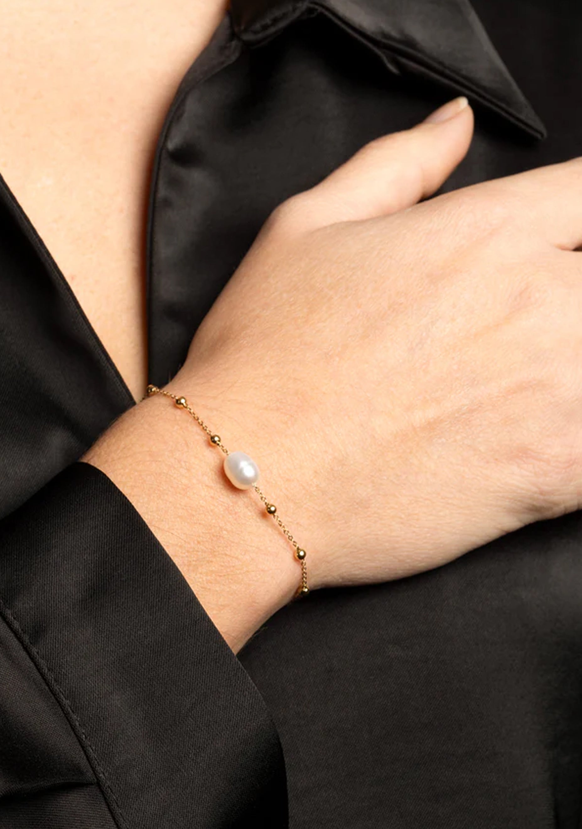 Izia Bracelet Gold_Pearl