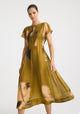 Astra Pintuck Dress_Moss