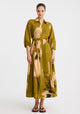 Astra Shirt Dress_Moss Print